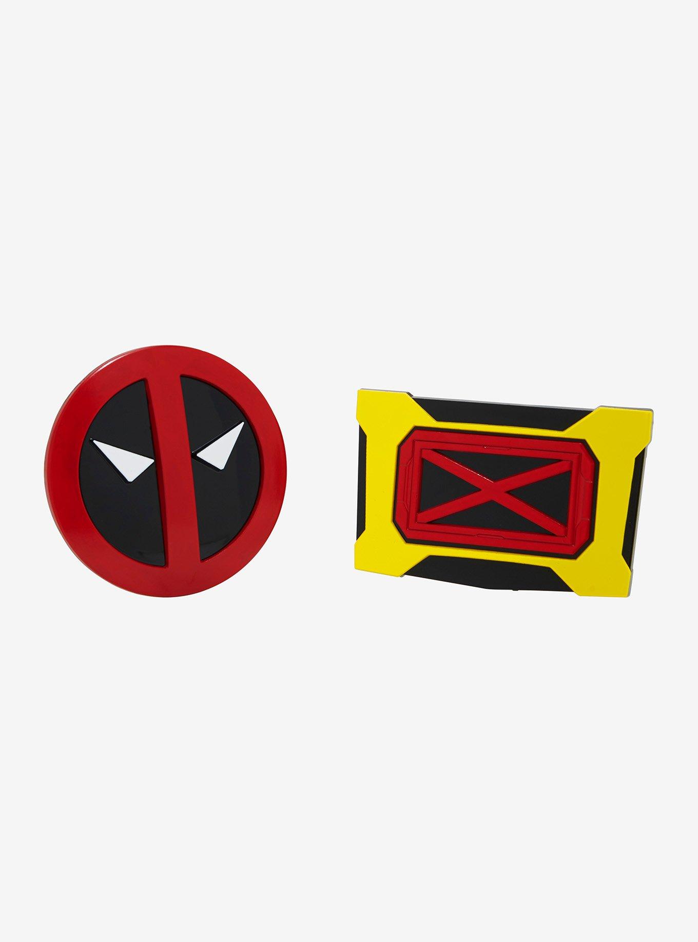 Marvel Deadpool & Wolverine Belt Buckle Symbols Magnetic Pin Set, , hi-res