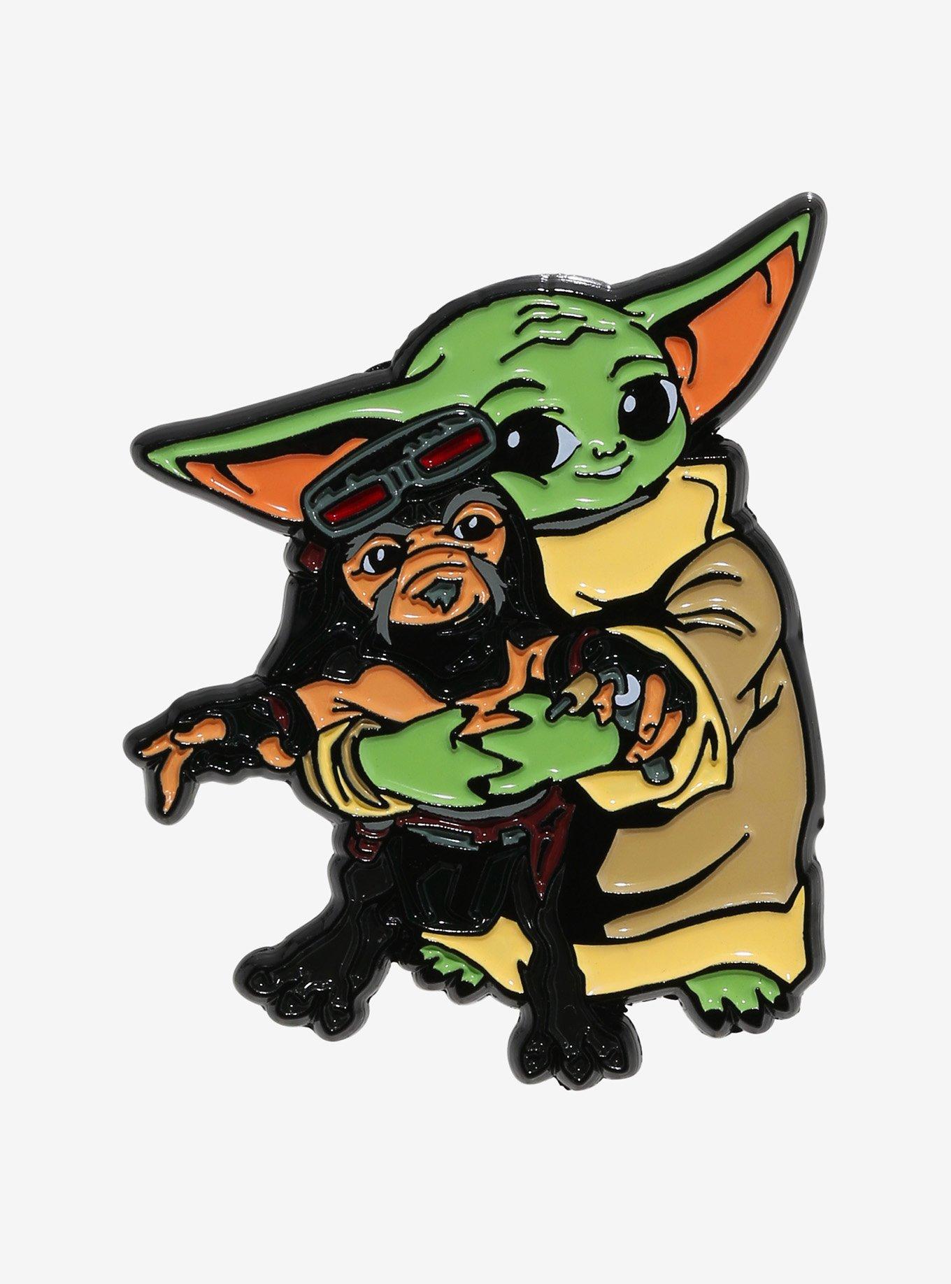 Star Wars The Mandalorian Grogu & Babu Frik Enamel Pin, , hi-res