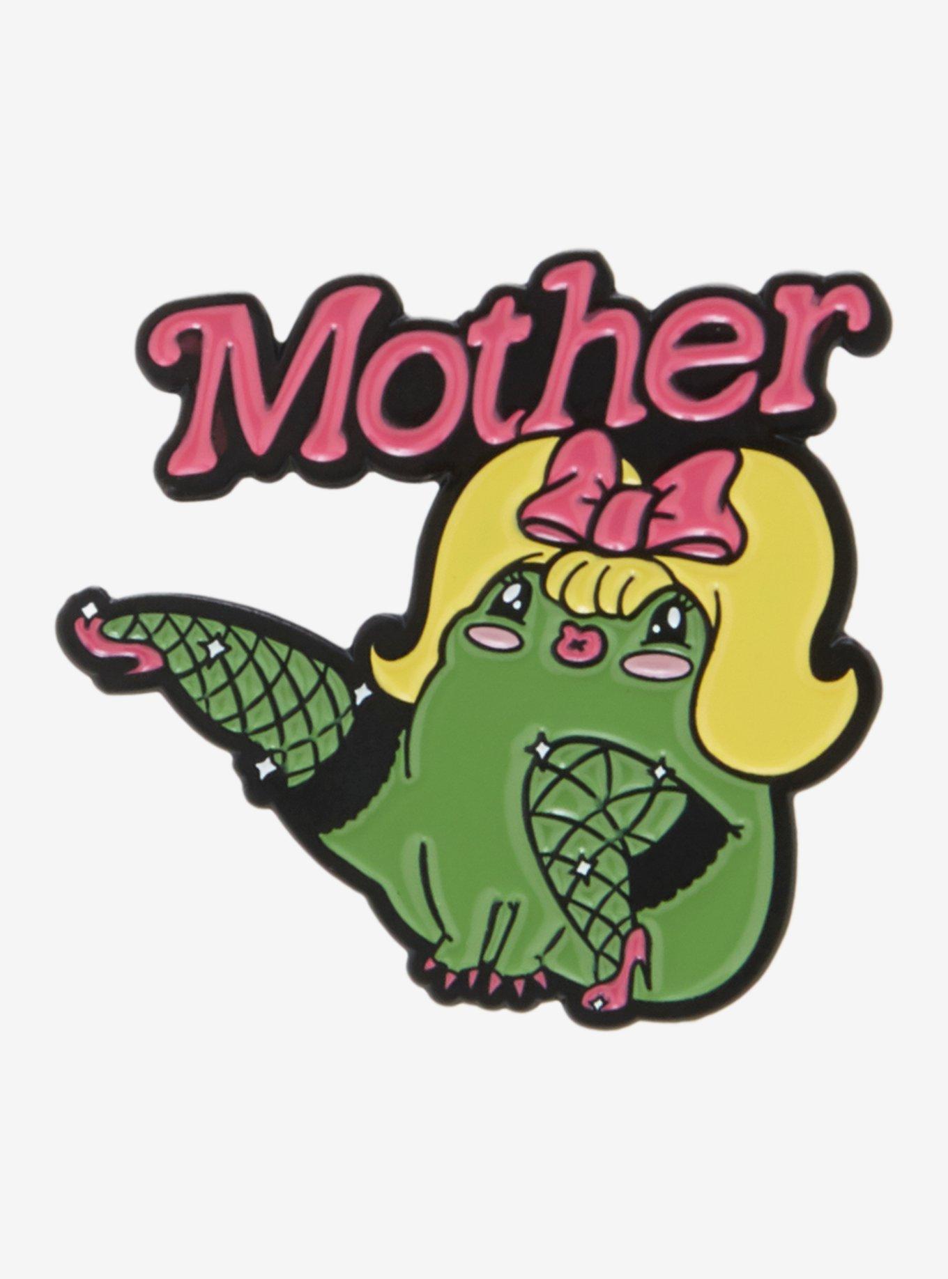 Mother Frog Enamel Pin, , hi-res