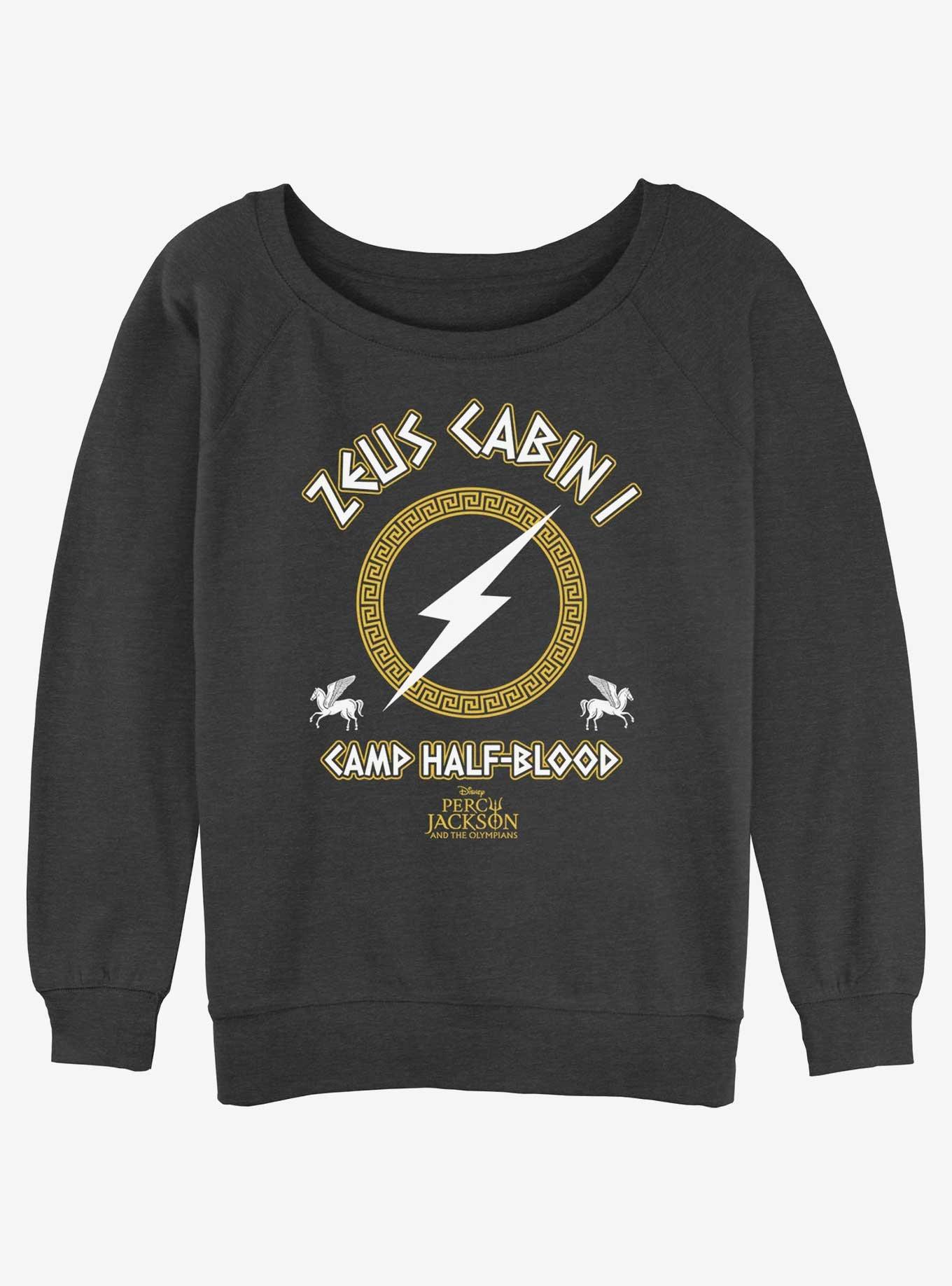 Disney Percy Jackson And The Olympians Zeus Cabin Girls Slouchy Sweatshirt, , hi-res