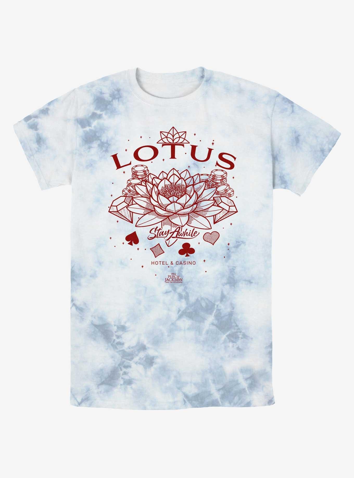 Disney Percy Jackson And The Olympians Lotus Stay A While Tie-Dye T-Shirt, , hi-res