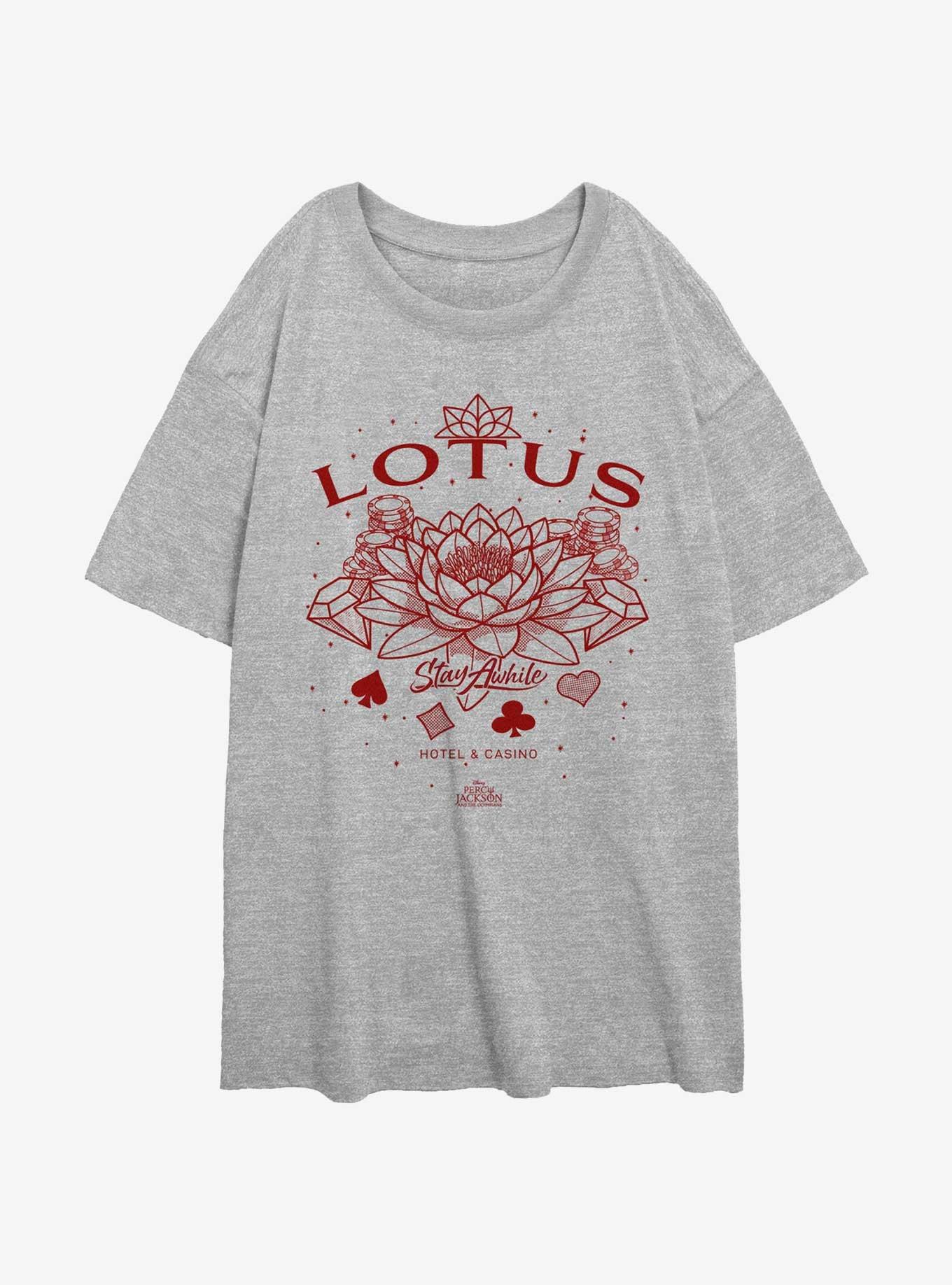 Disney Percy Jackson And The Olympians Lotus Stay A While Girls Oversized T-Shirt, , hi-res