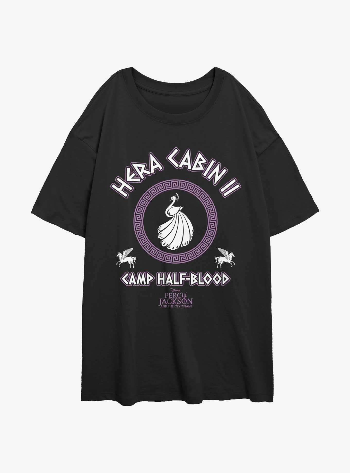Disney Percy Jackson And The Olympians Hera Cabin Girls Oversized T-Shirt, BLACK, hi-res