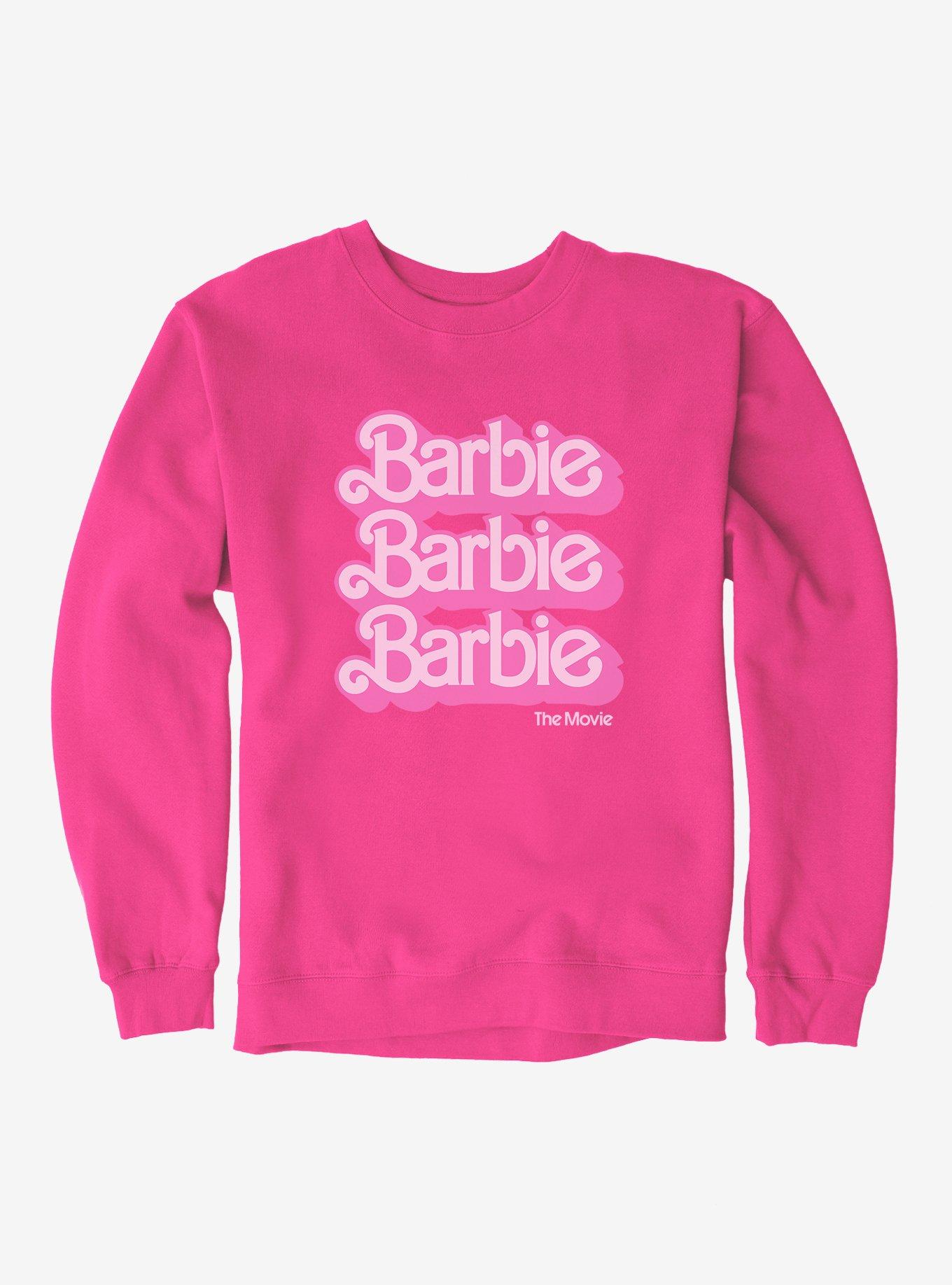 Barbie The Movie Logo Stack Sweatshirt, , hi-res