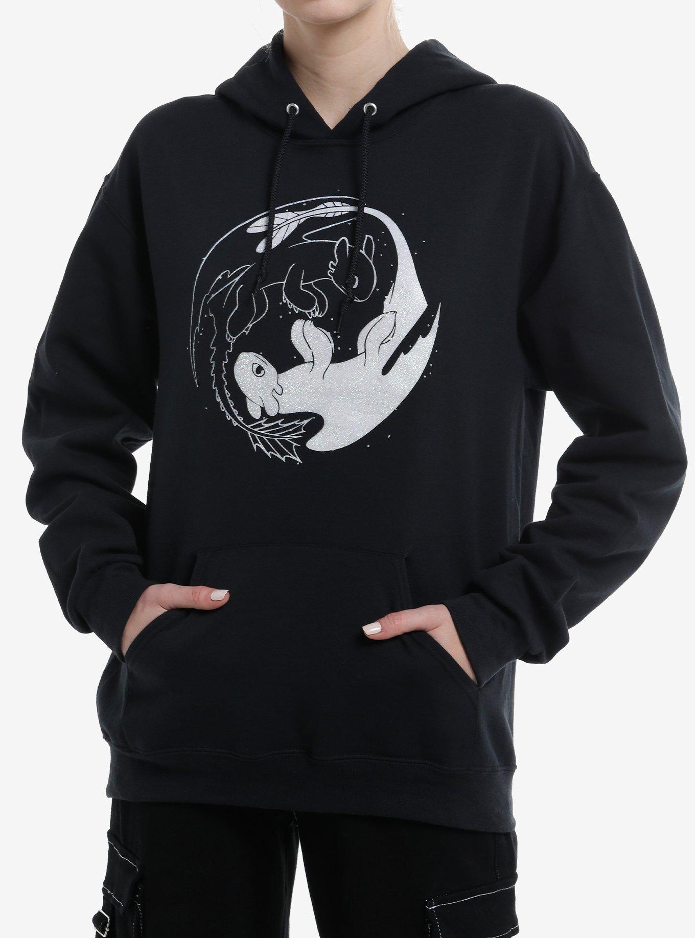 How To Train Your Dragon Yin-Yang Glitter Girls Hoodie