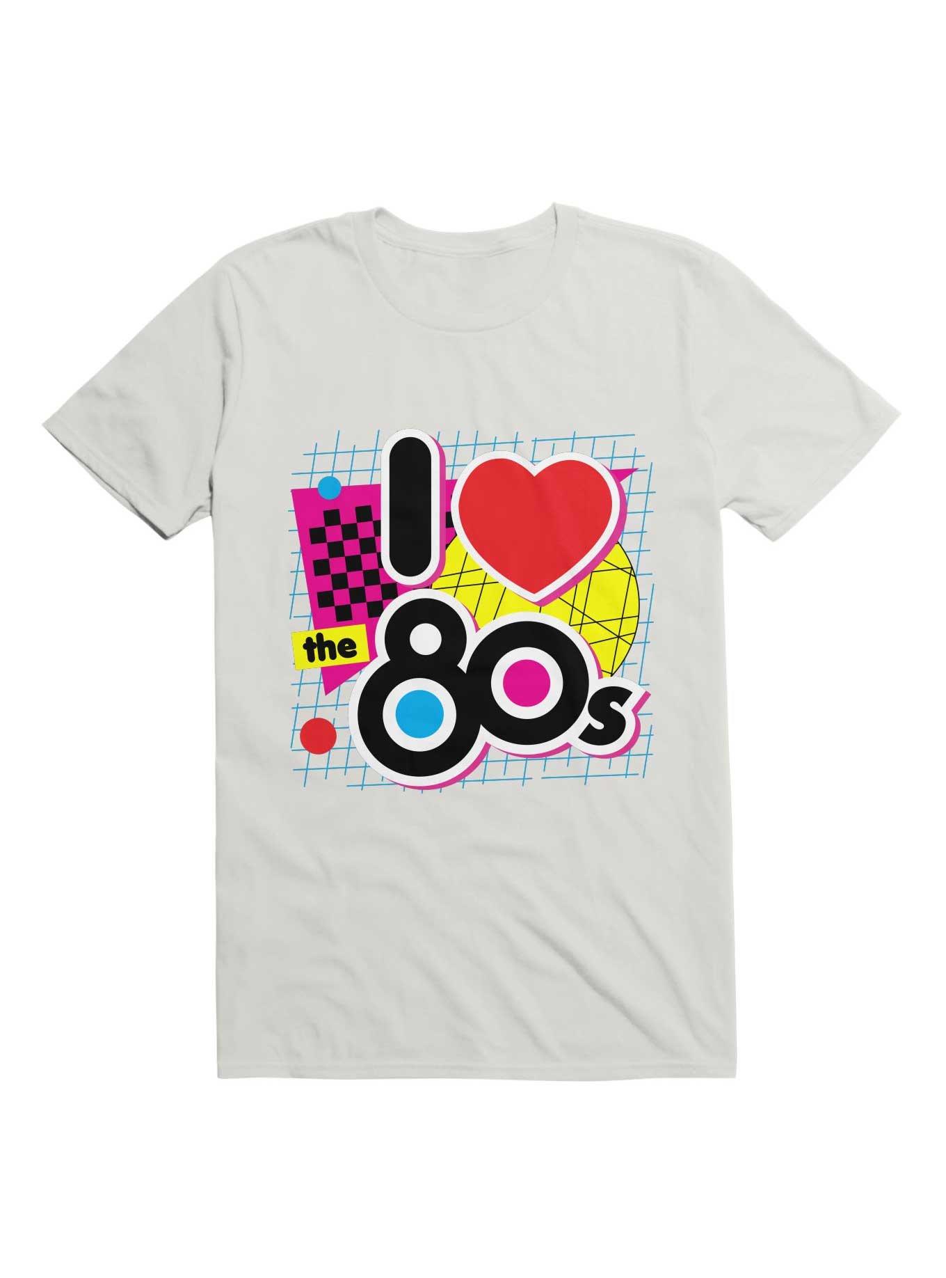 I Love The 80s T-Shirt, WHITE, hi-res