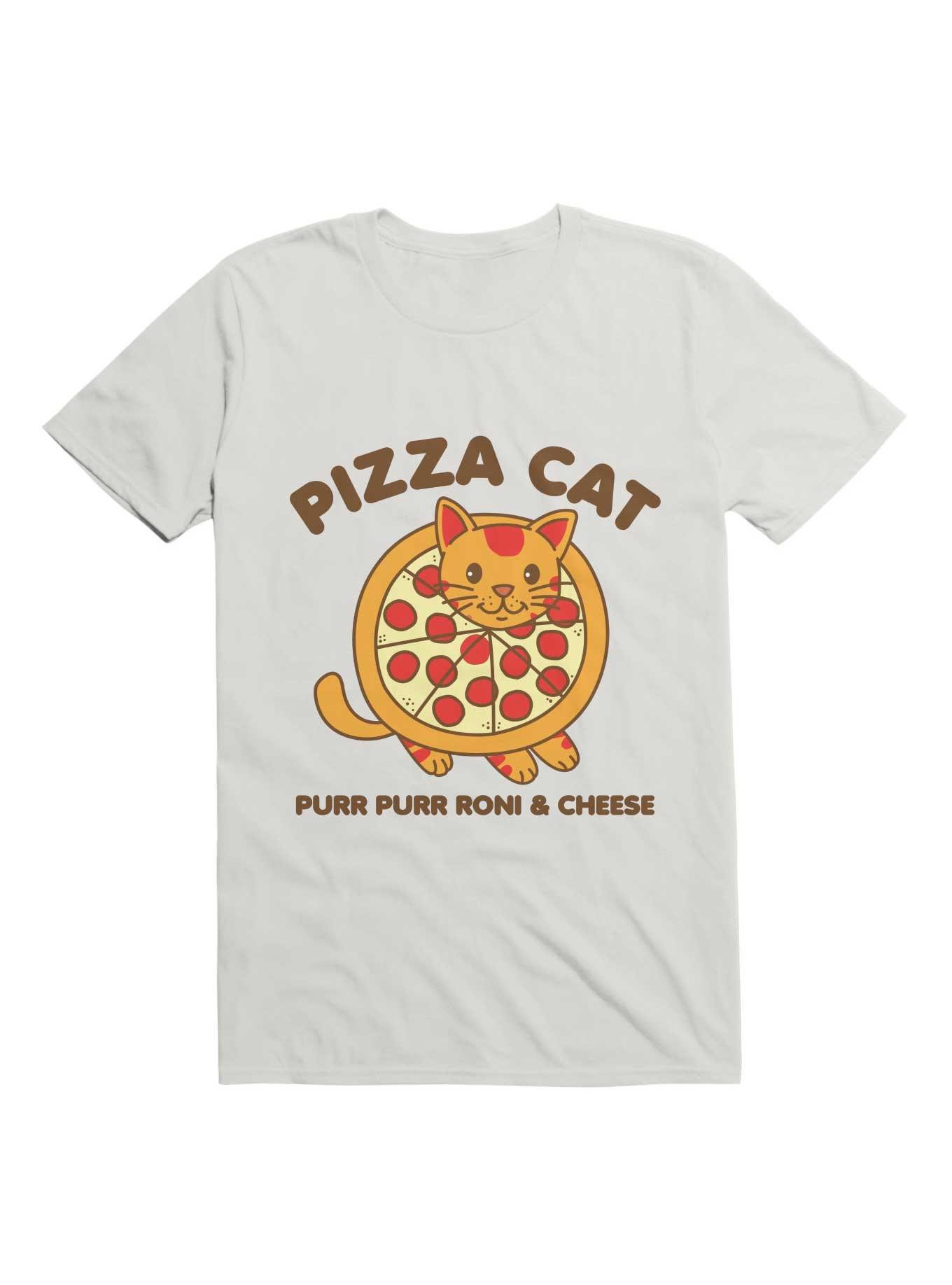 Pizza Cat Funny Mashup Food Animal T-Shirt, , hi-res