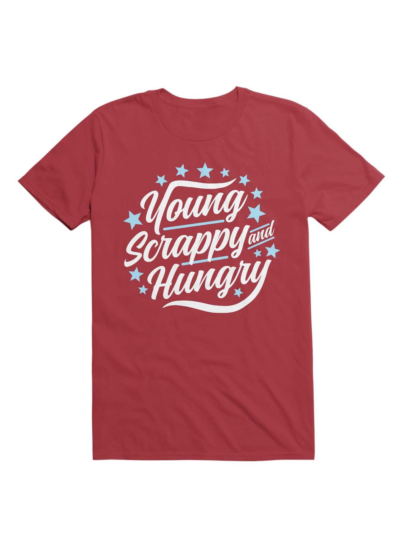 Young, Scrappy and Hungry T-Shirt, RED, hi-res