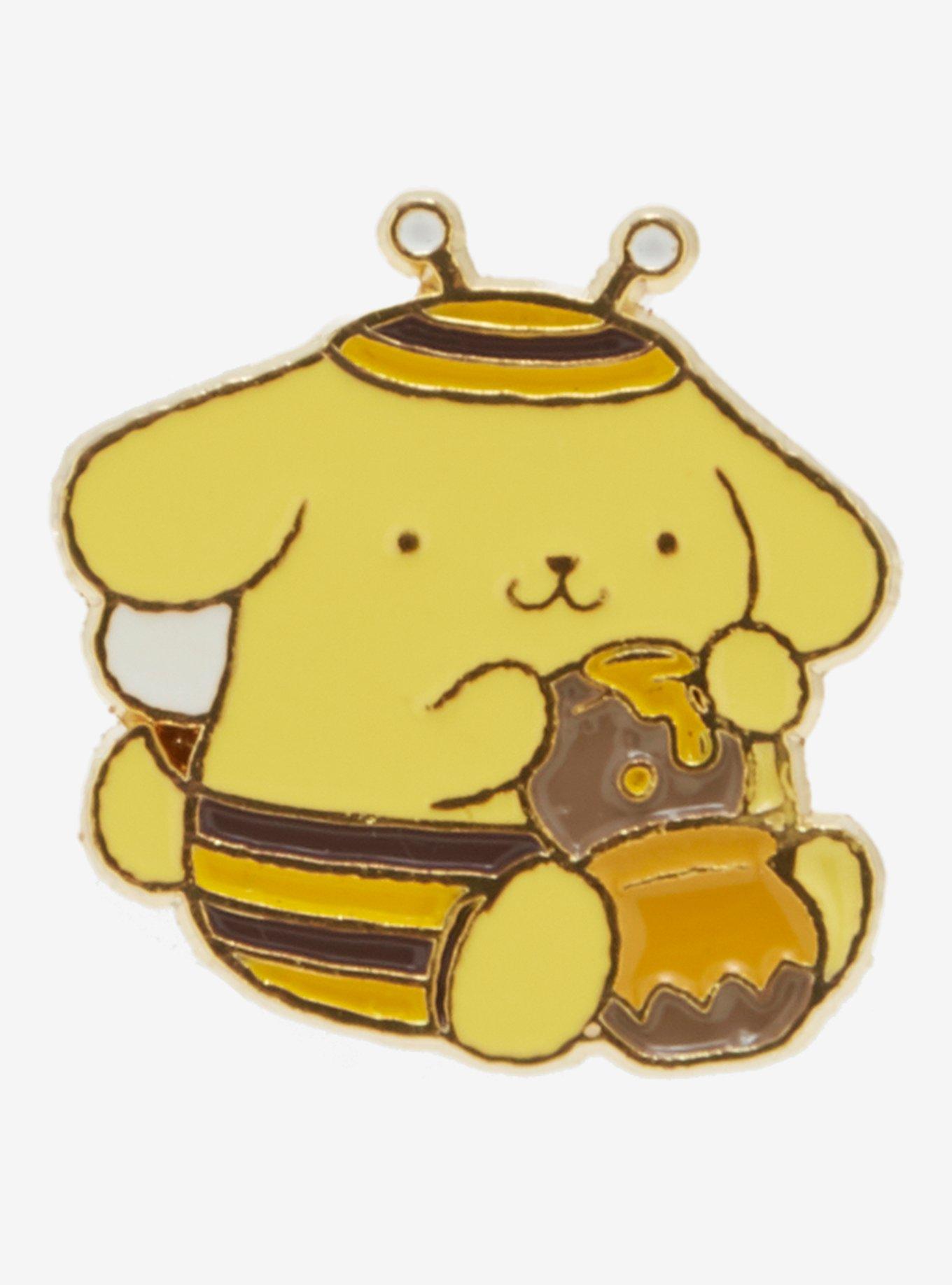 Pompompurin Honey Bee Enamel Pin, , hi-res