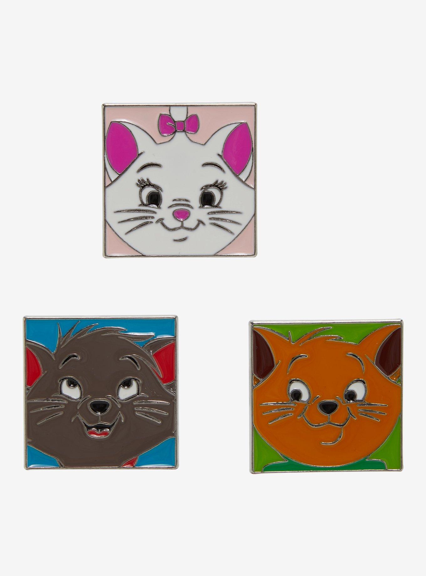 Disney The Aristocats Trio Square Enamel Pin Set, , hi-res