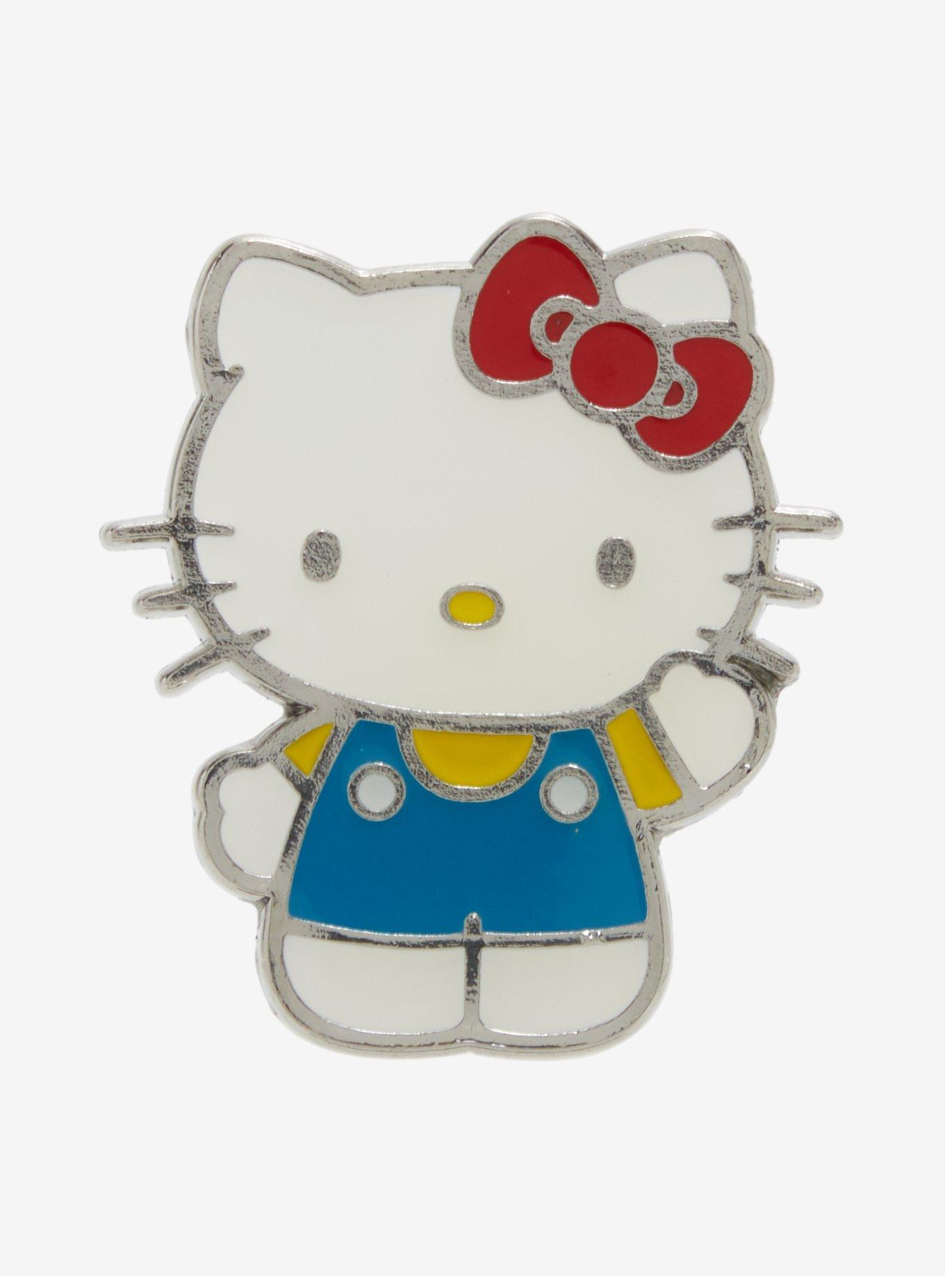 Hello Kitty Waving Enamel Pin, , hi-res