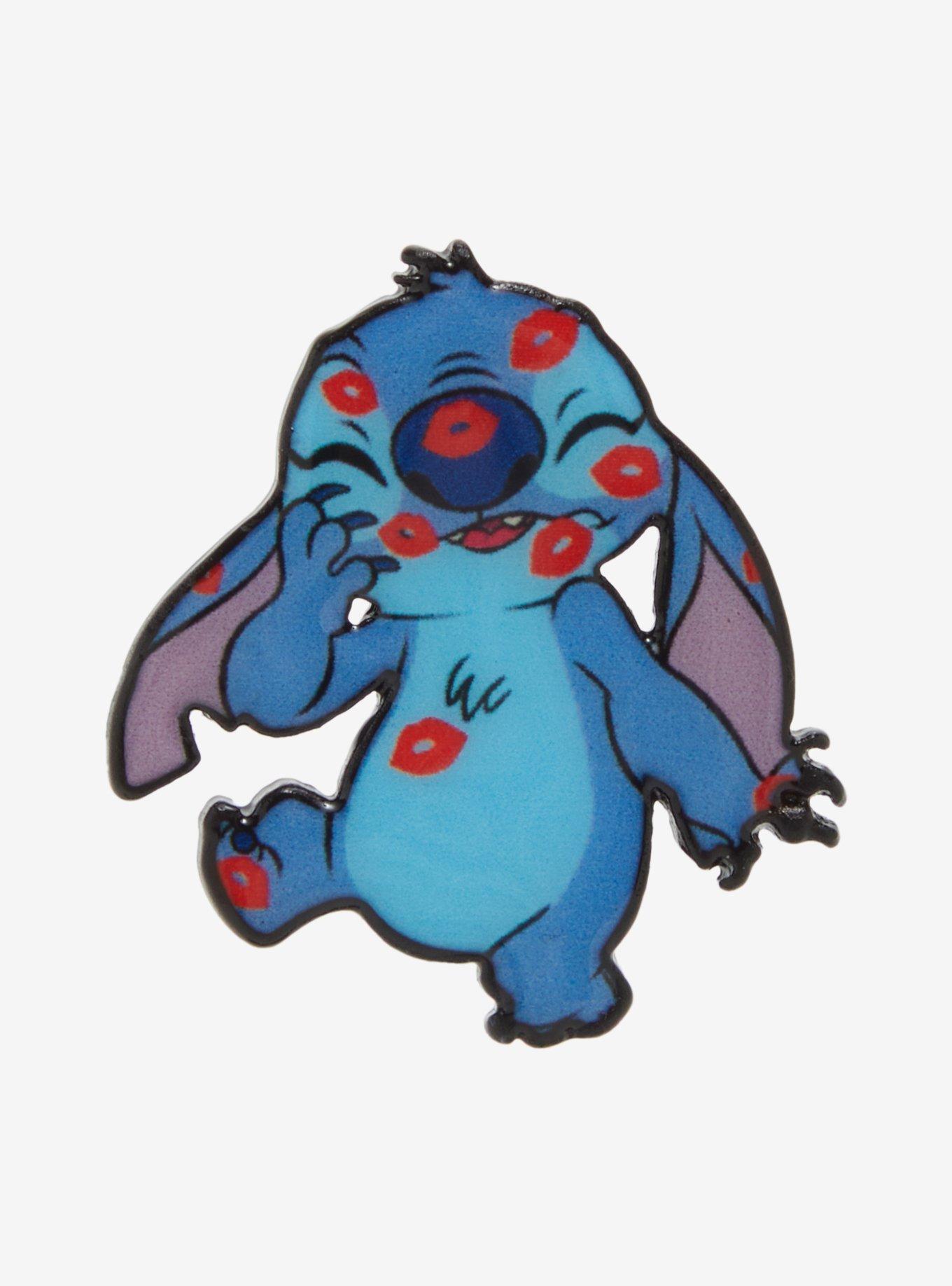 Disney Stitch Kisses Enamel Pin | Hot Topic 