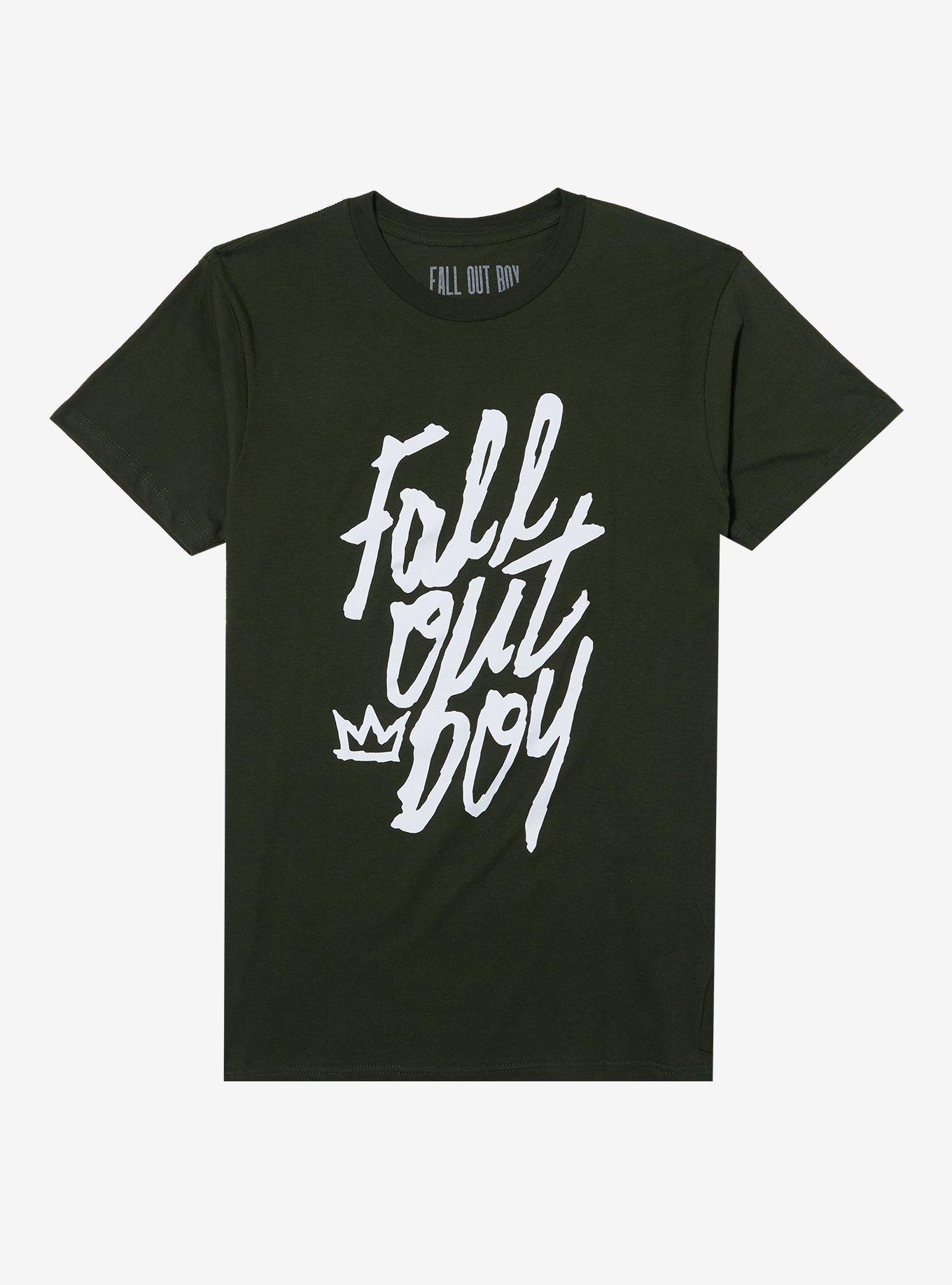 Fall Out Boy Crown Logo Boyfriend Fit Girls T-Shirt, , hi-res