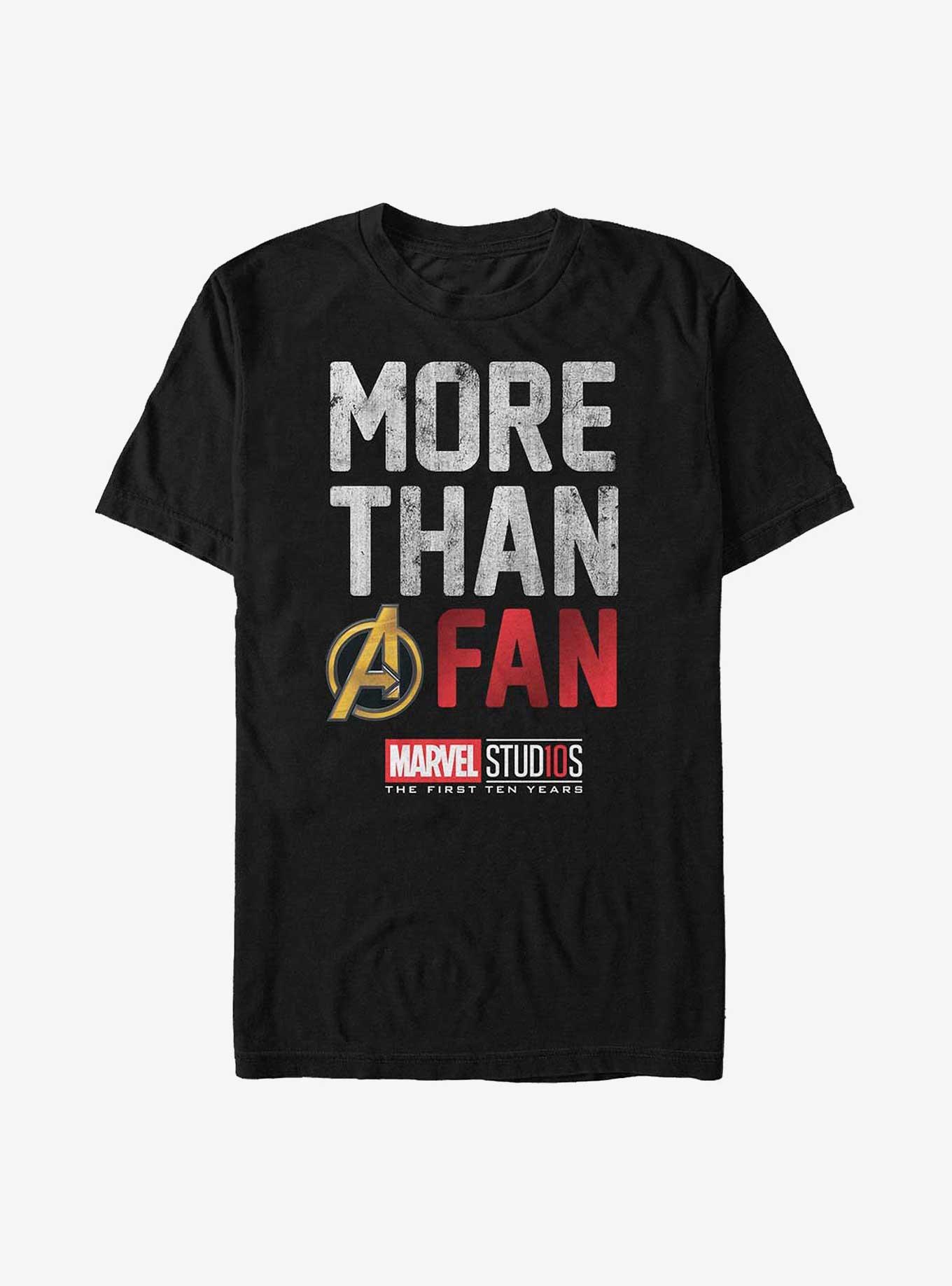 Marvel More Than A Fan T-Shirt, BLACK, hi-res
