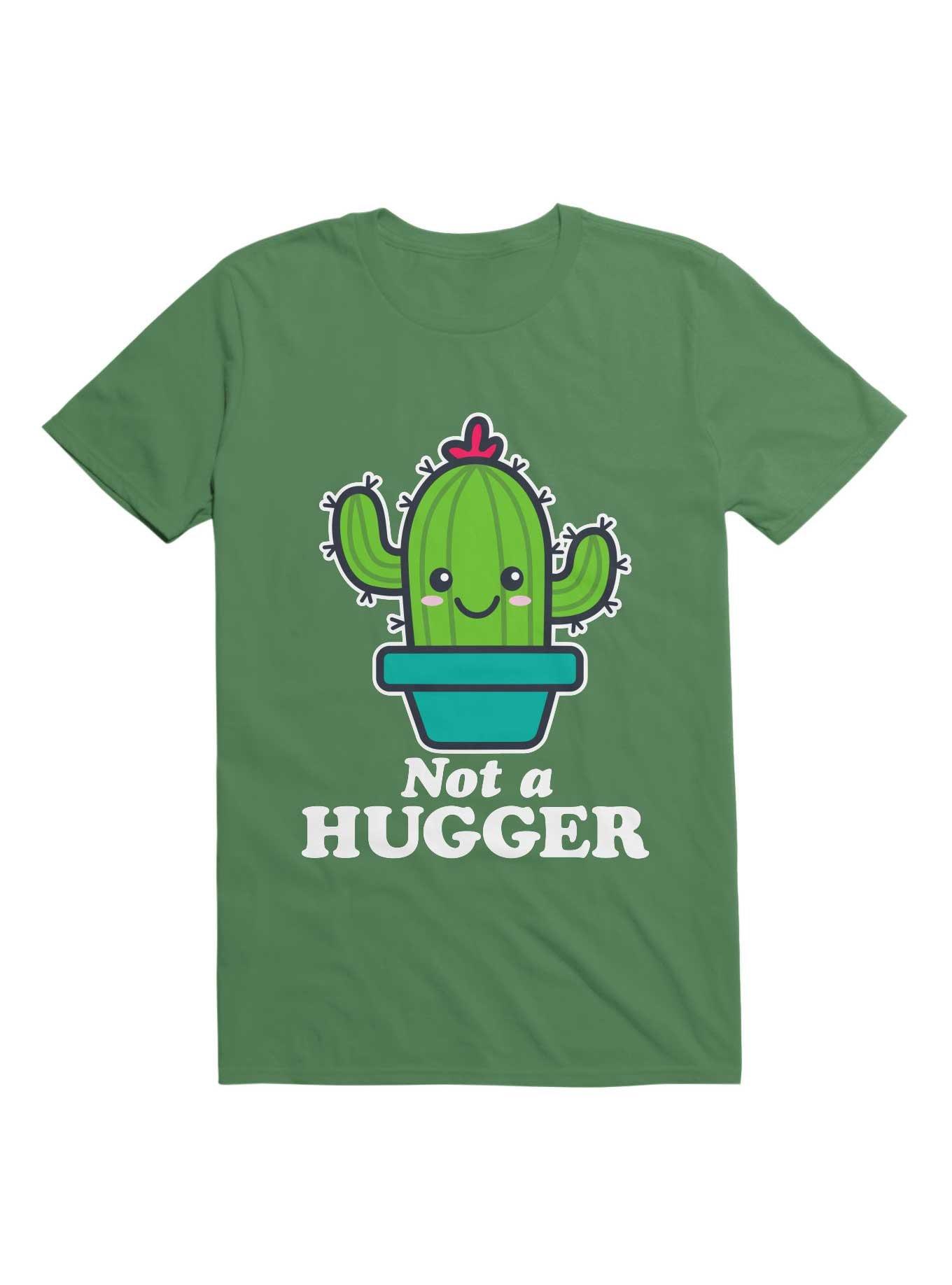 Not A Hugger Funny Cactus T-Shirt, , hi-res