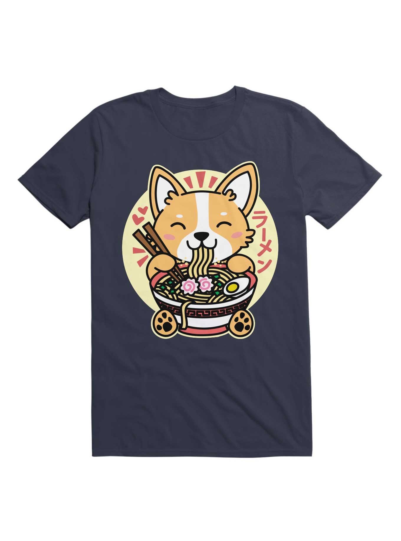 Corgi Eating Ramen T-Shirt, , hi-res