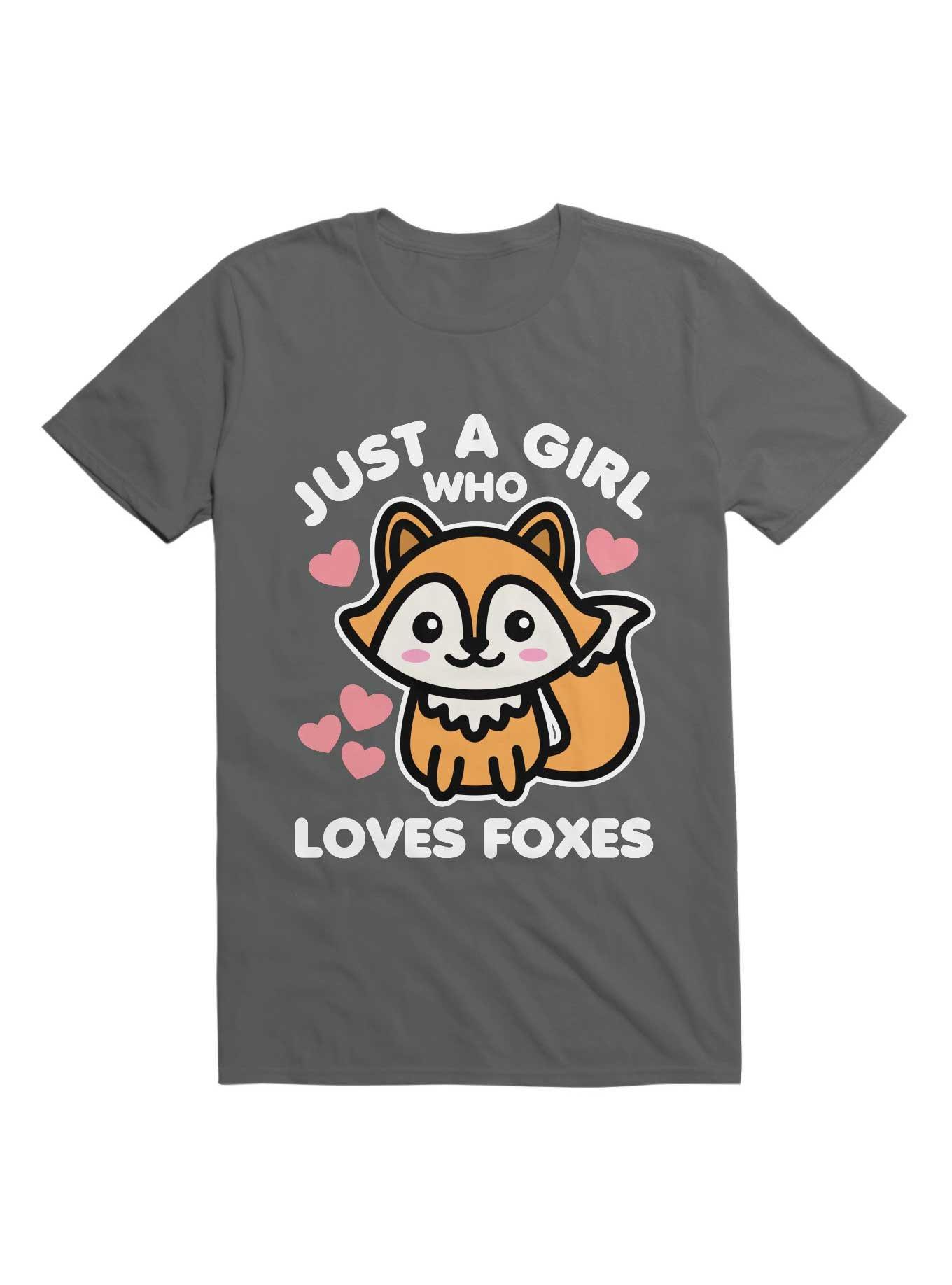 THRDLESS Just a Girl Who Really Loves Foxes T-Shirt