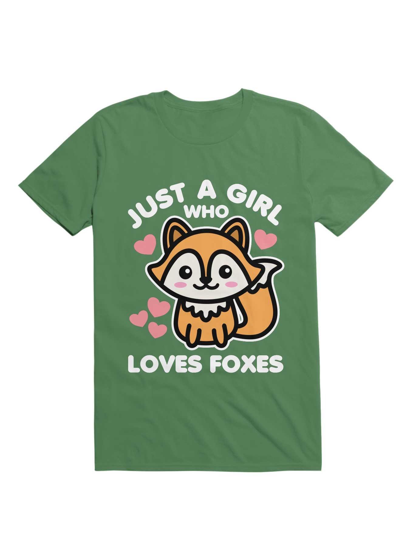 Just a Girl Who Really Loves Foxes T-Shirt, , hi-res