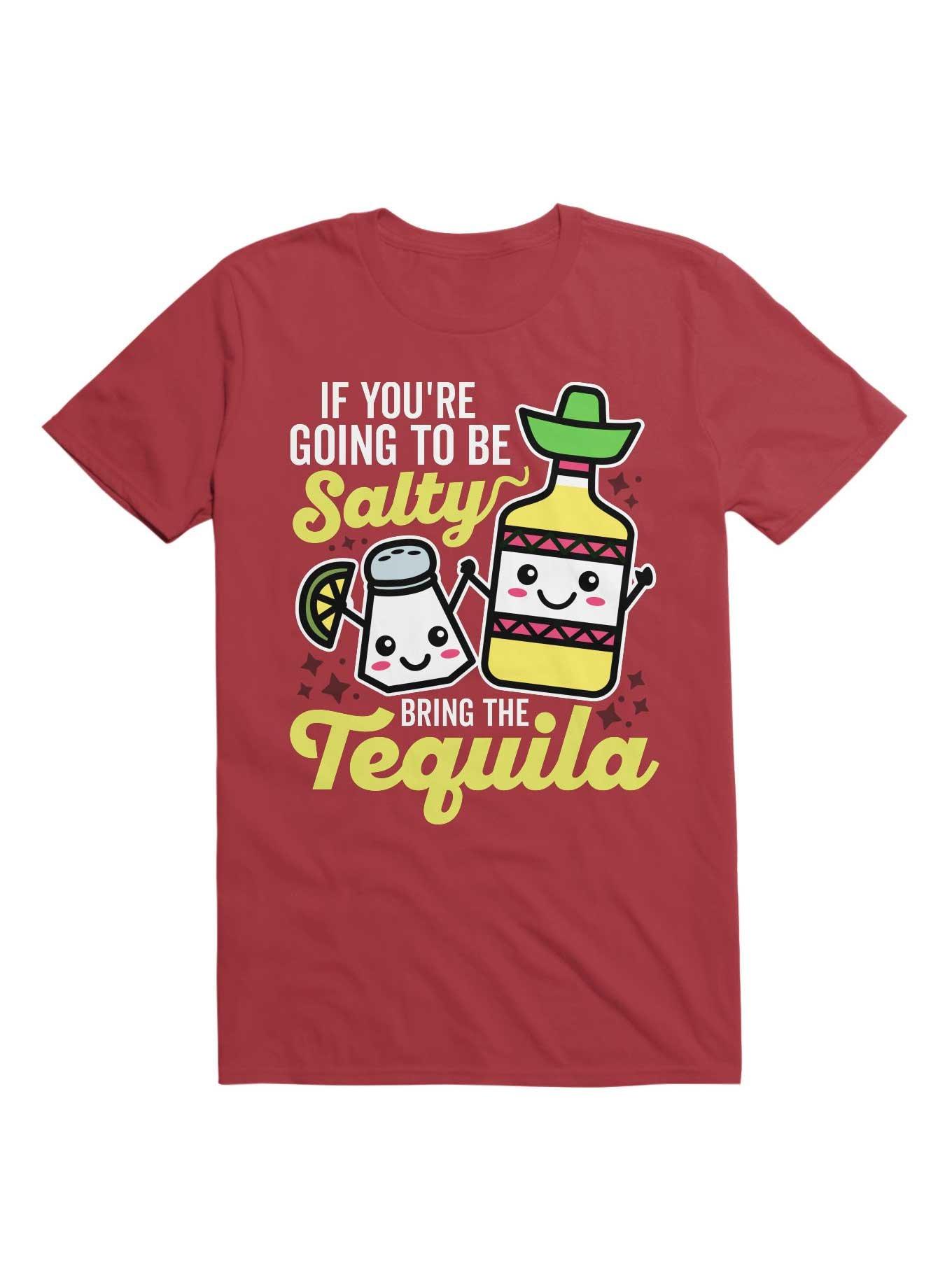 If You Are Going to be Salty Bring the Tequila T-Shirt, RED, hi-res