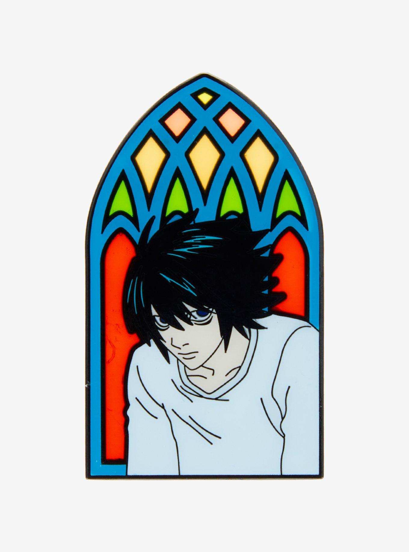 Death Note L Stained Glass Enamel Pin