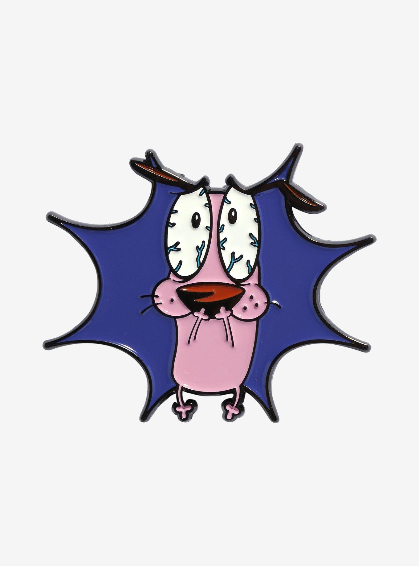 Courage The Cowardly Dog Scared Enamel Pin, , hi-res