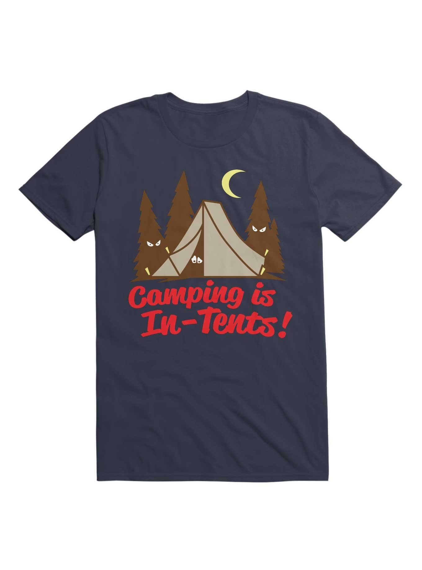 Camping Is In-Tents T-Shirt, NAVY, hi-res