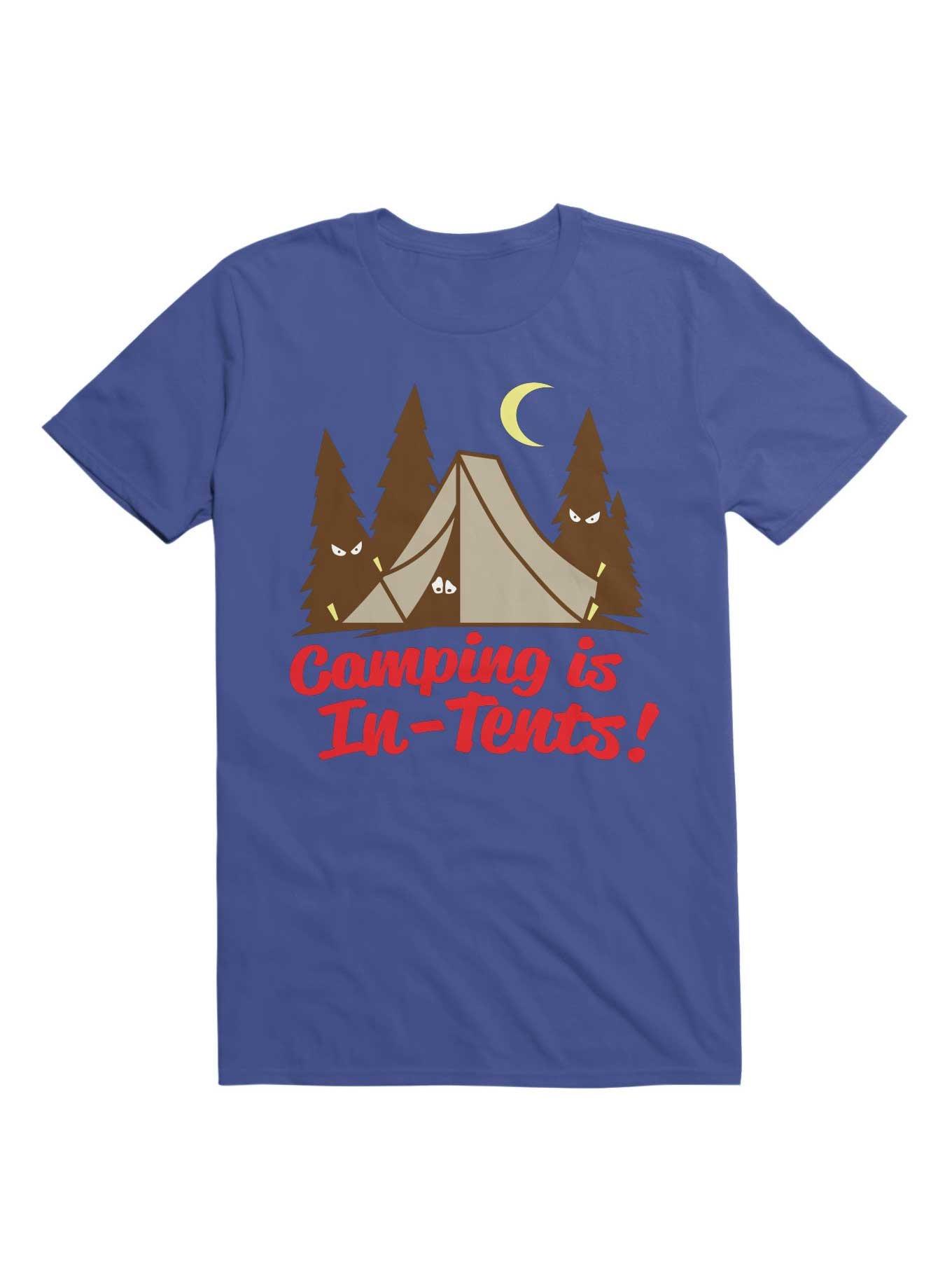 Camping Is In-Tents T-Shirt, ROYAL, hi-res