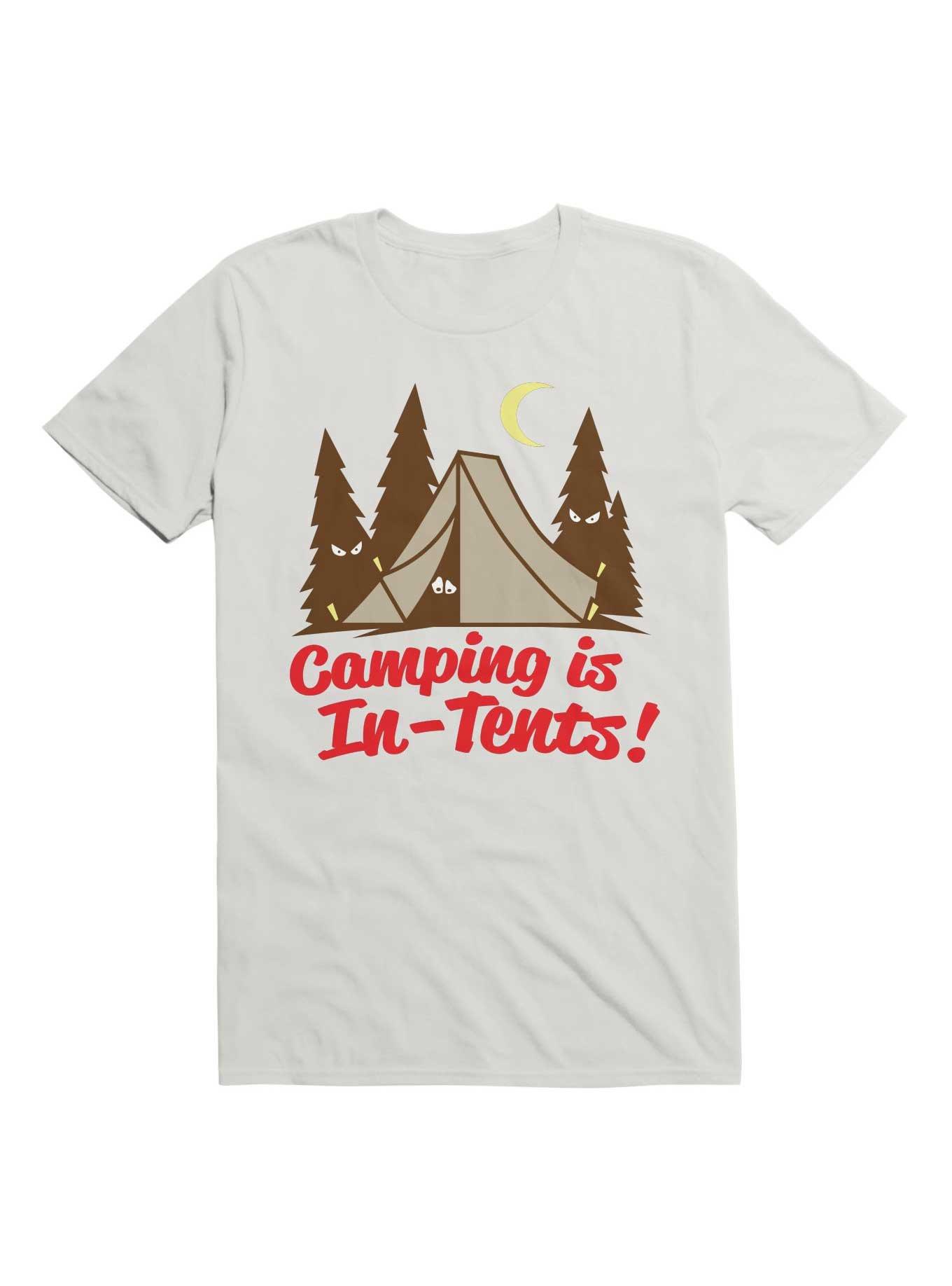 Camping Is In-Tents T-Shirt, WHITE, hi-res