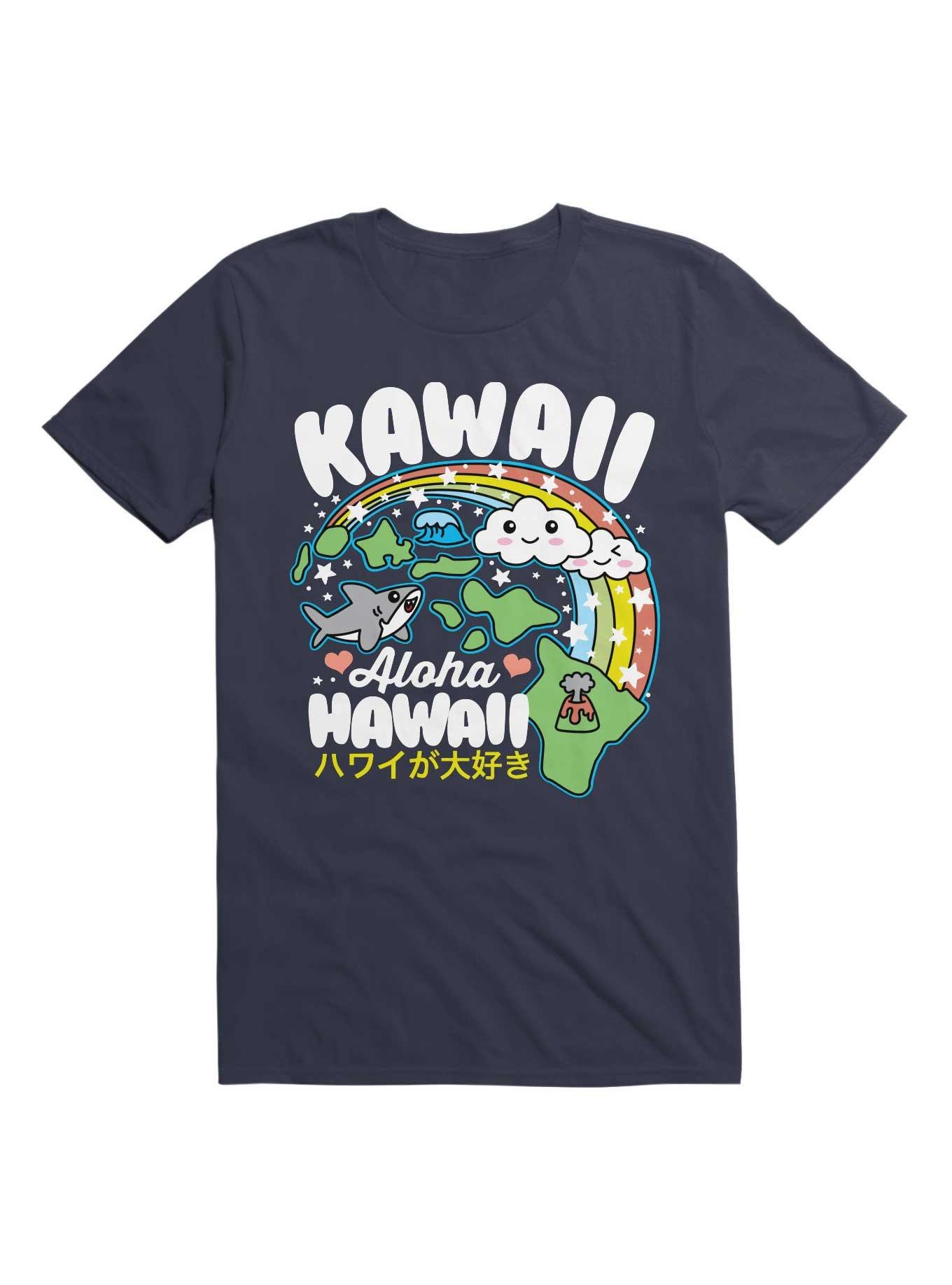 Kawaii Hawaii T-Shirt, NAVY, hi-res