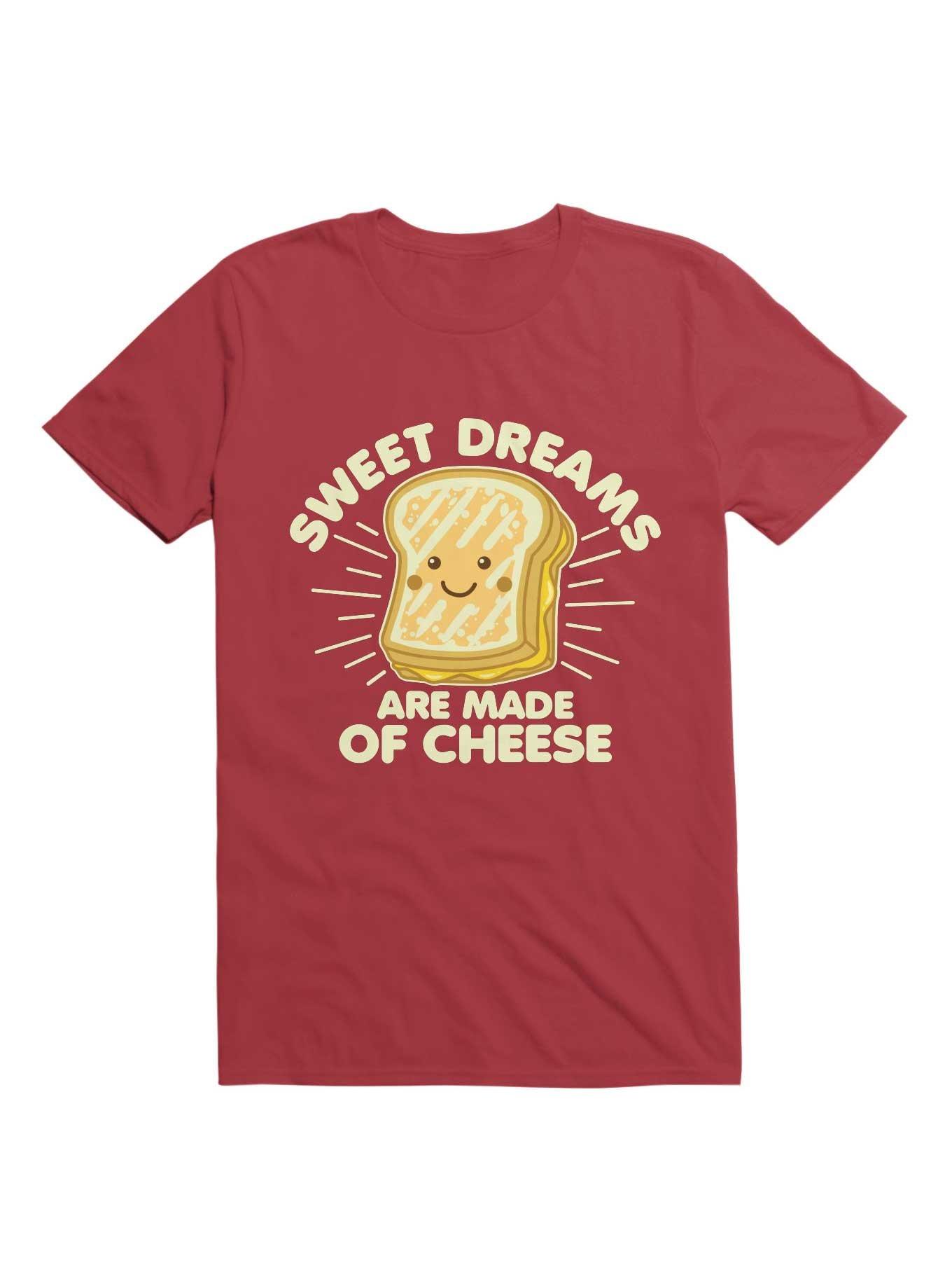 Sweet Dreams Are Made Of Cheese T-Shirt, RED, hi-res
