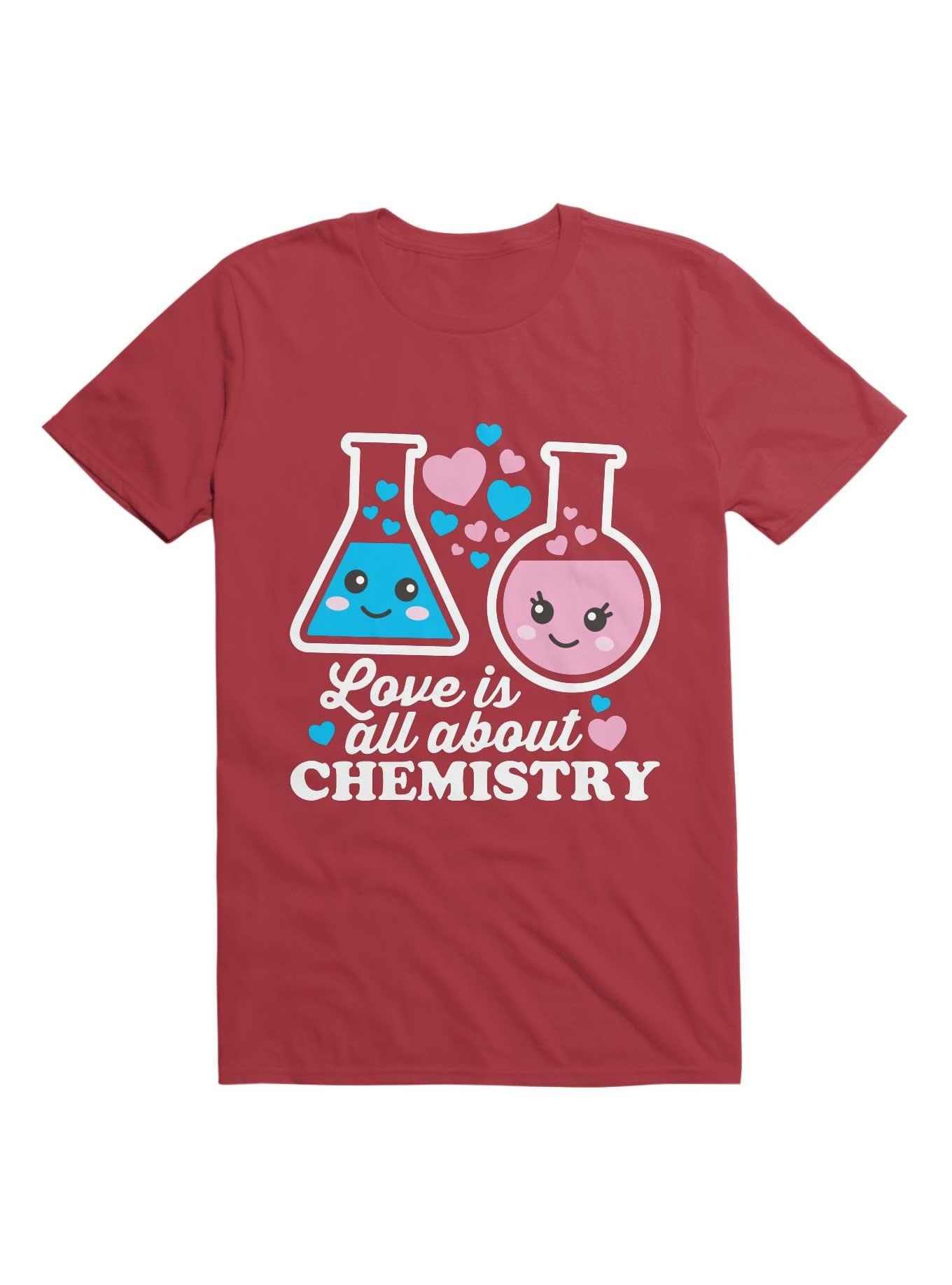 Love Is All About Chemistry T-Shirt, RED, hi-res