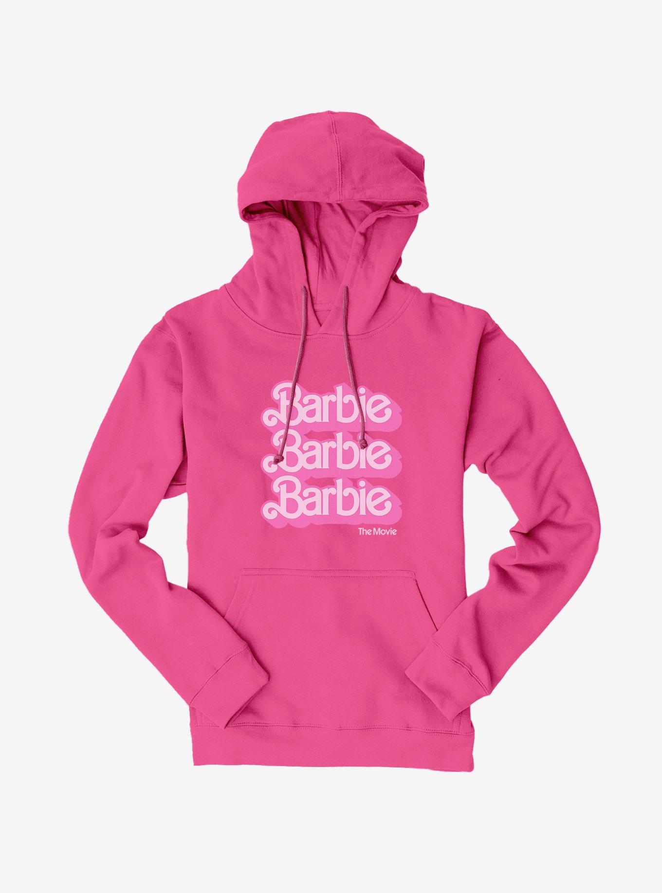 Barbie The Movie Logo Stack Hoodie, , hi-res