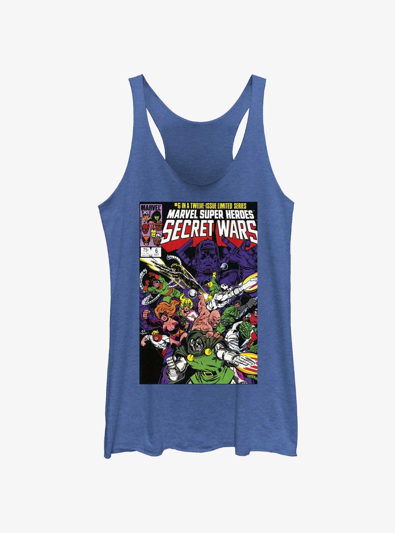 Marvel Secret Wars Vol 6 Comic Cover Womens Tank Top, ROY HTR, hi-res