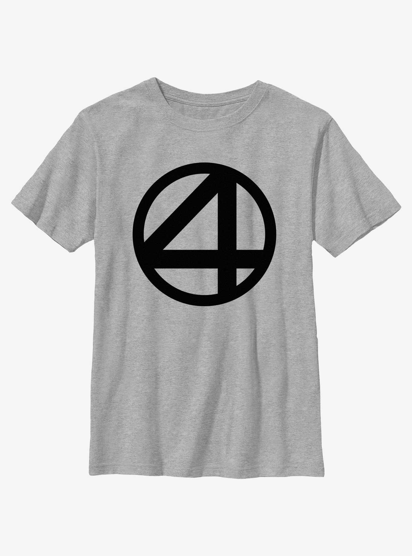 Marvel Fantastic Four Logo Youth T-Shirt, ATH HTR, hi-res