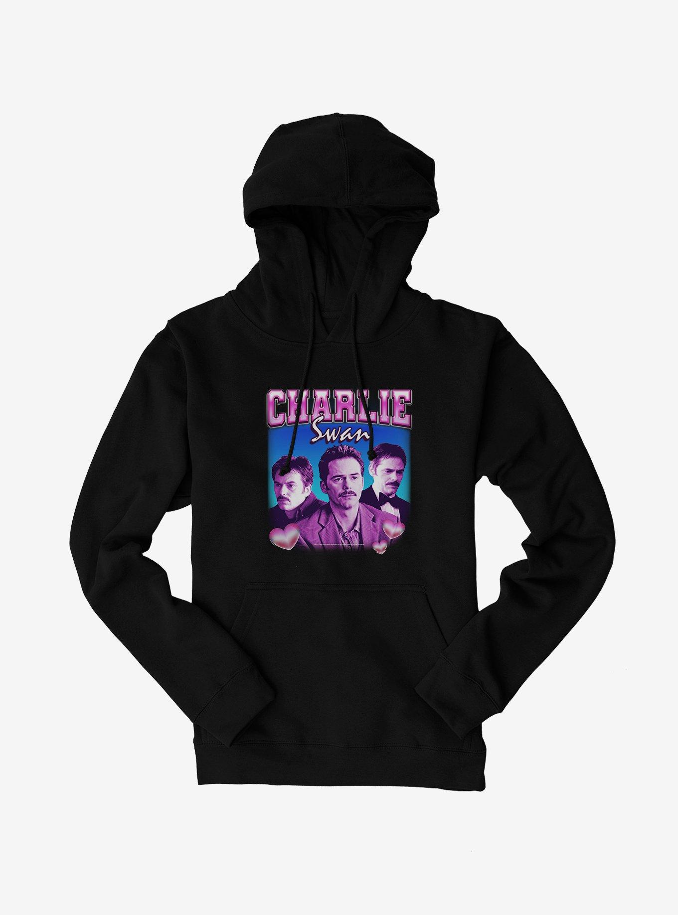 Twilight Charlie Swan Retro Style Portrait  Hoodie, , hi-res