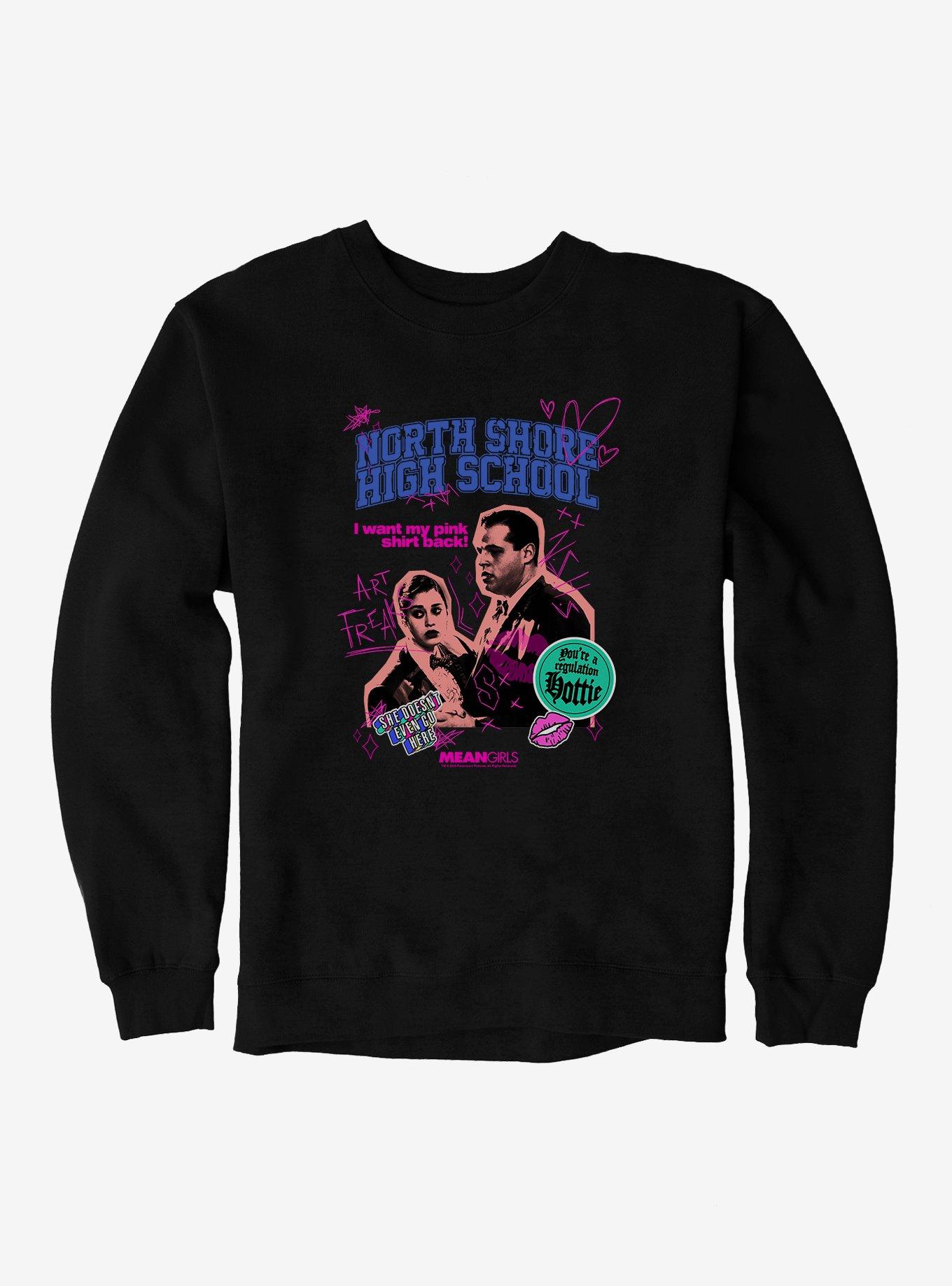 Mean Girls North Shore High School Sweatshirt, BLACK, hi-res