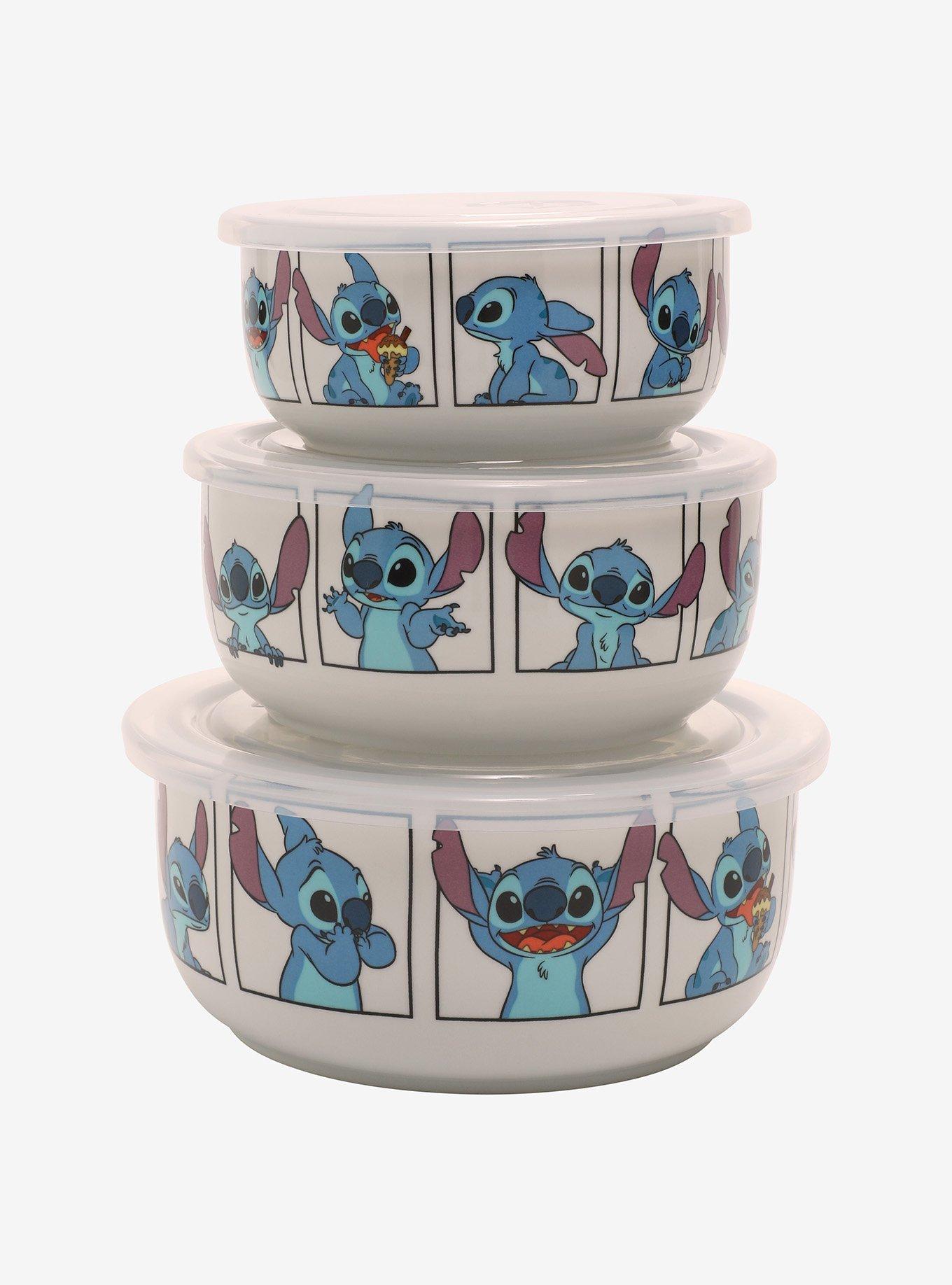 Disney Stitch Portraits Lidded Bowl Set, , hi-res