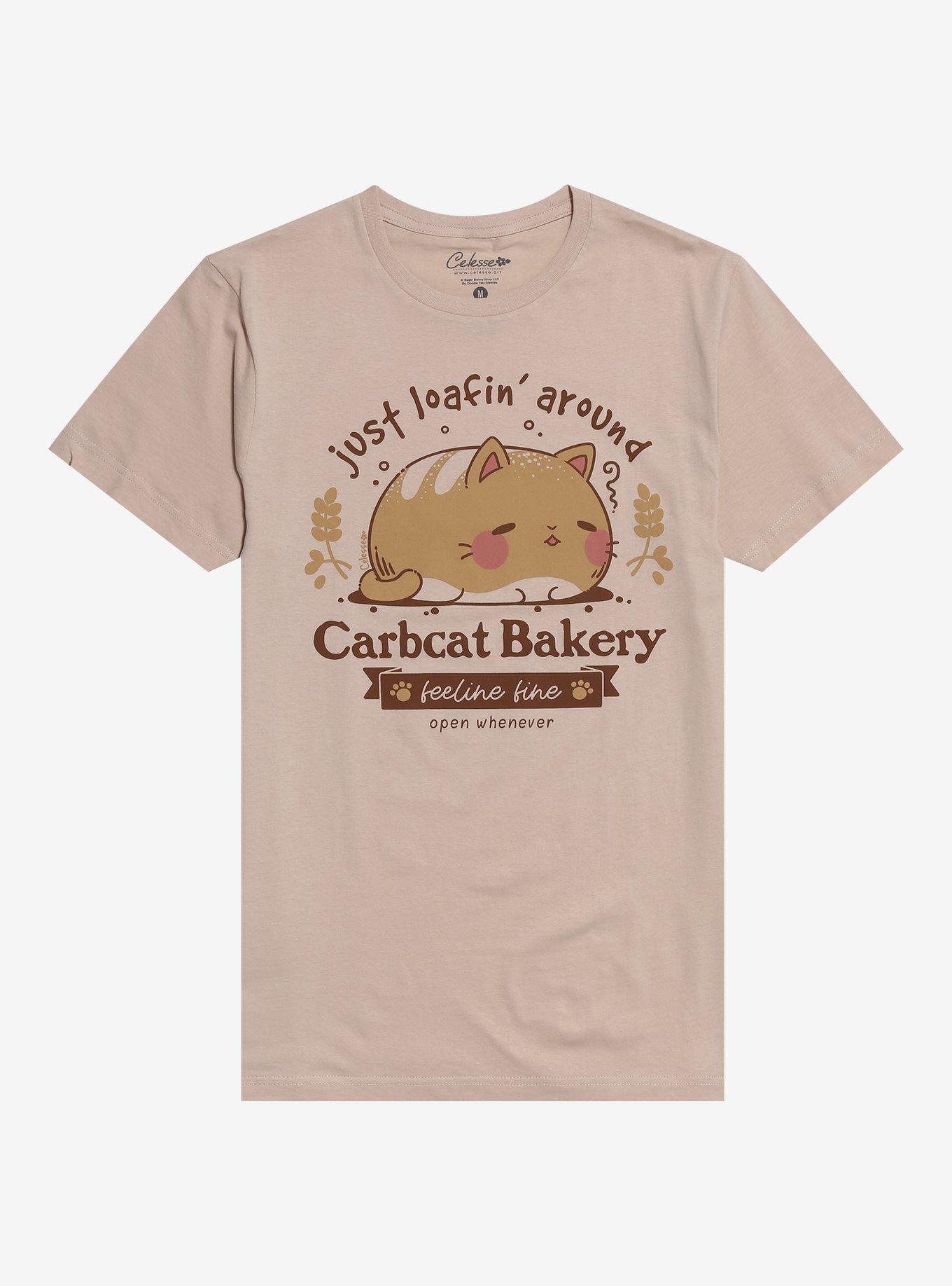 Carbcat Bakery Loafin' Around T-Shirt By Little Celesse, , hi-res