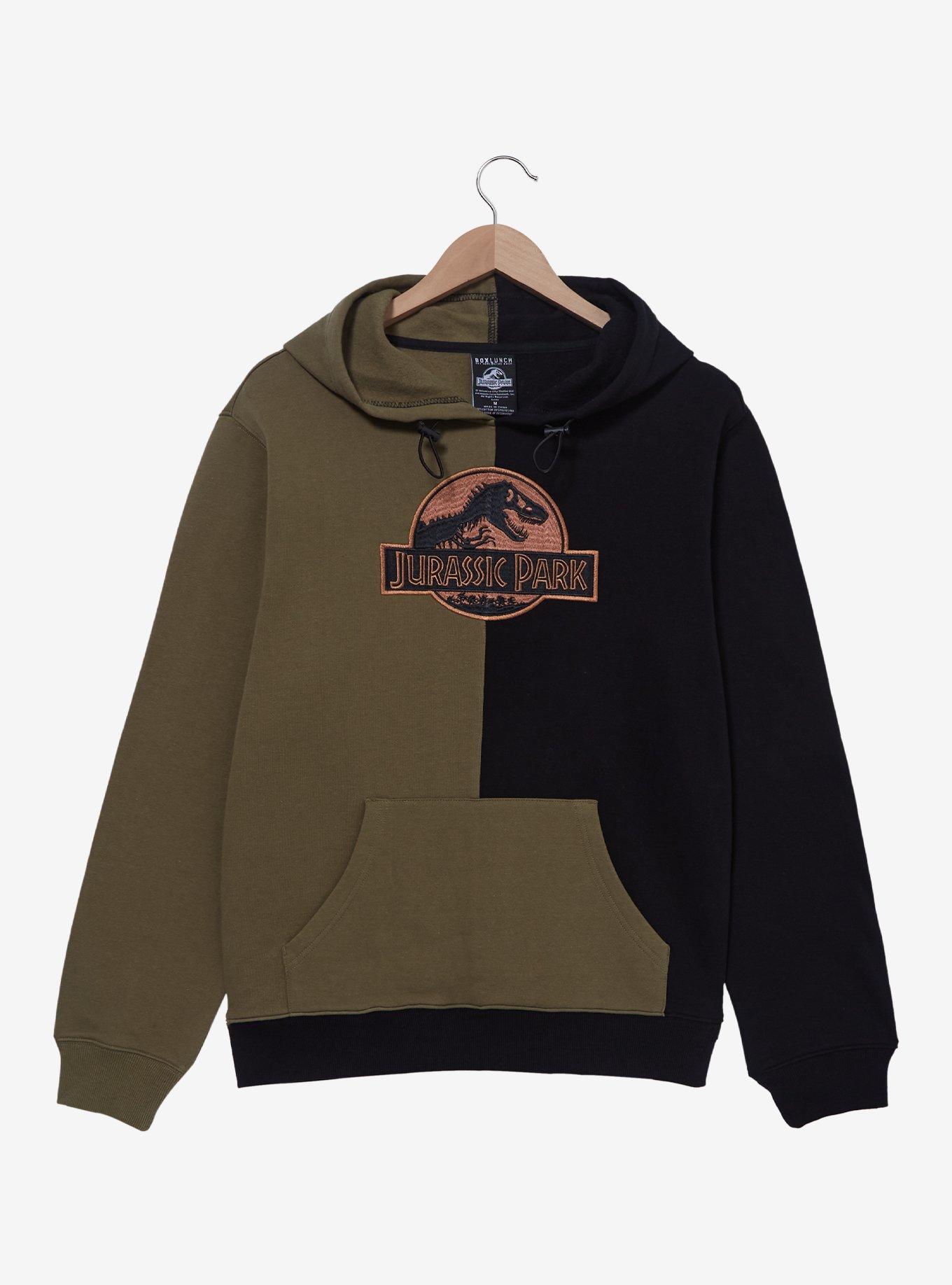 Jurassic Park Logo Color Block Hoodie - BoxLunch Exclusive