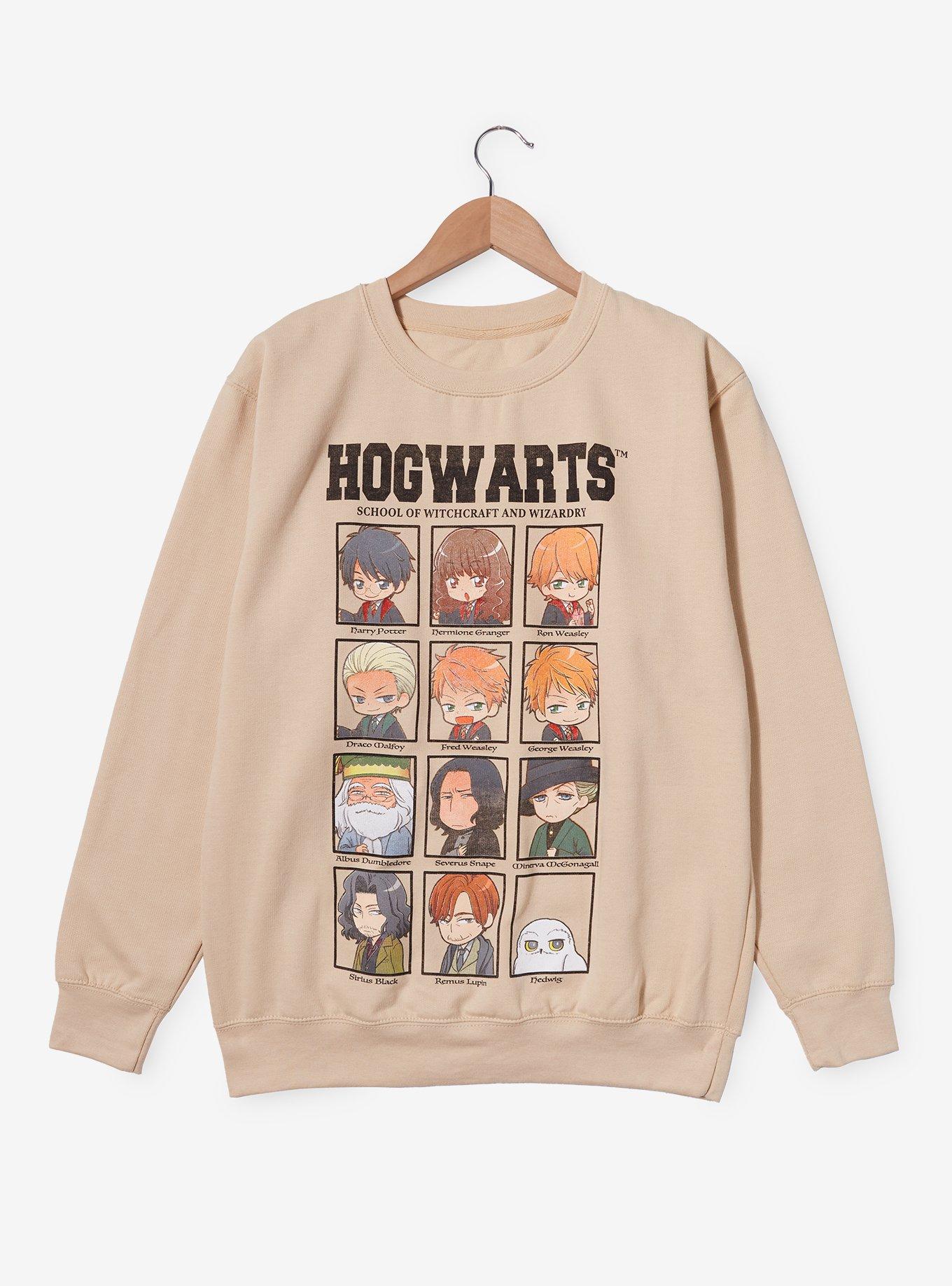 Harry Potter Hogwarts Chibi Yearbook Portraits Crewneck - BoxLunch Exclusive, , hi-res