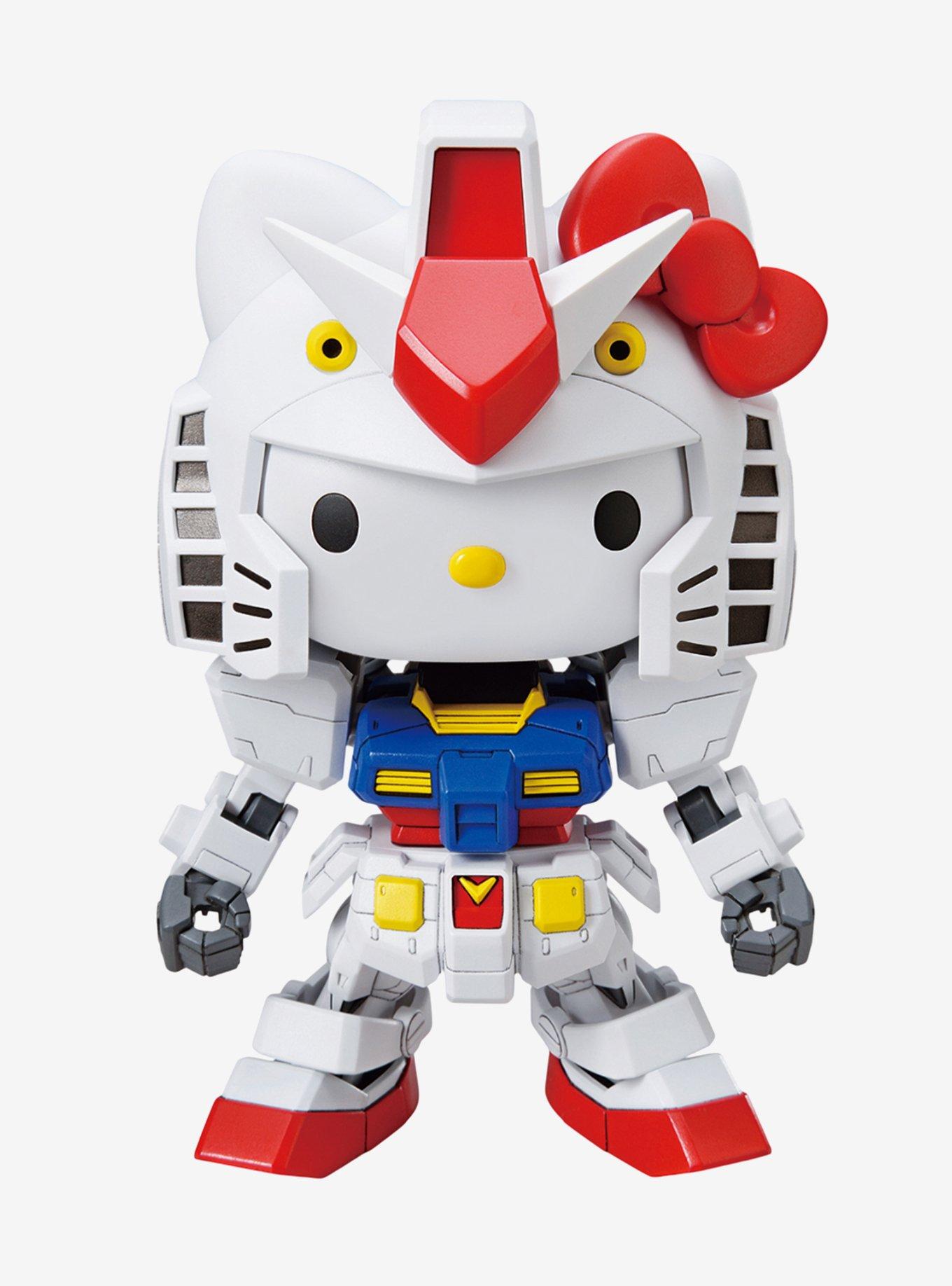 Bandai Spirits Gundam X Hello Kitty SD EX-Standard 016 RX-78-2 Gundam & Hello Kitty Model Kit Set, , hi-res