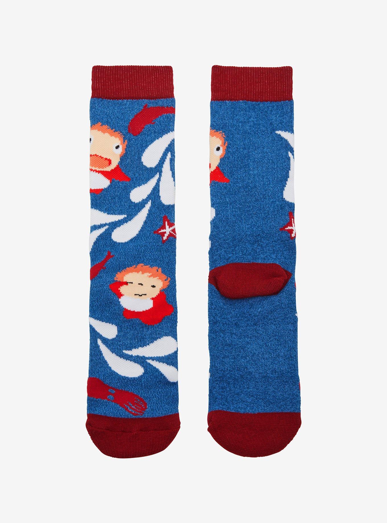 Studio Ghibli® Ponyo Sea Creatures Allover Print Crew Socks