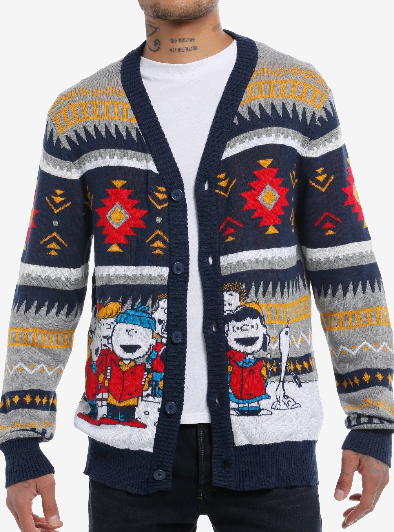 Peanuts Holiday Light-Up Cardigan, , hi-res