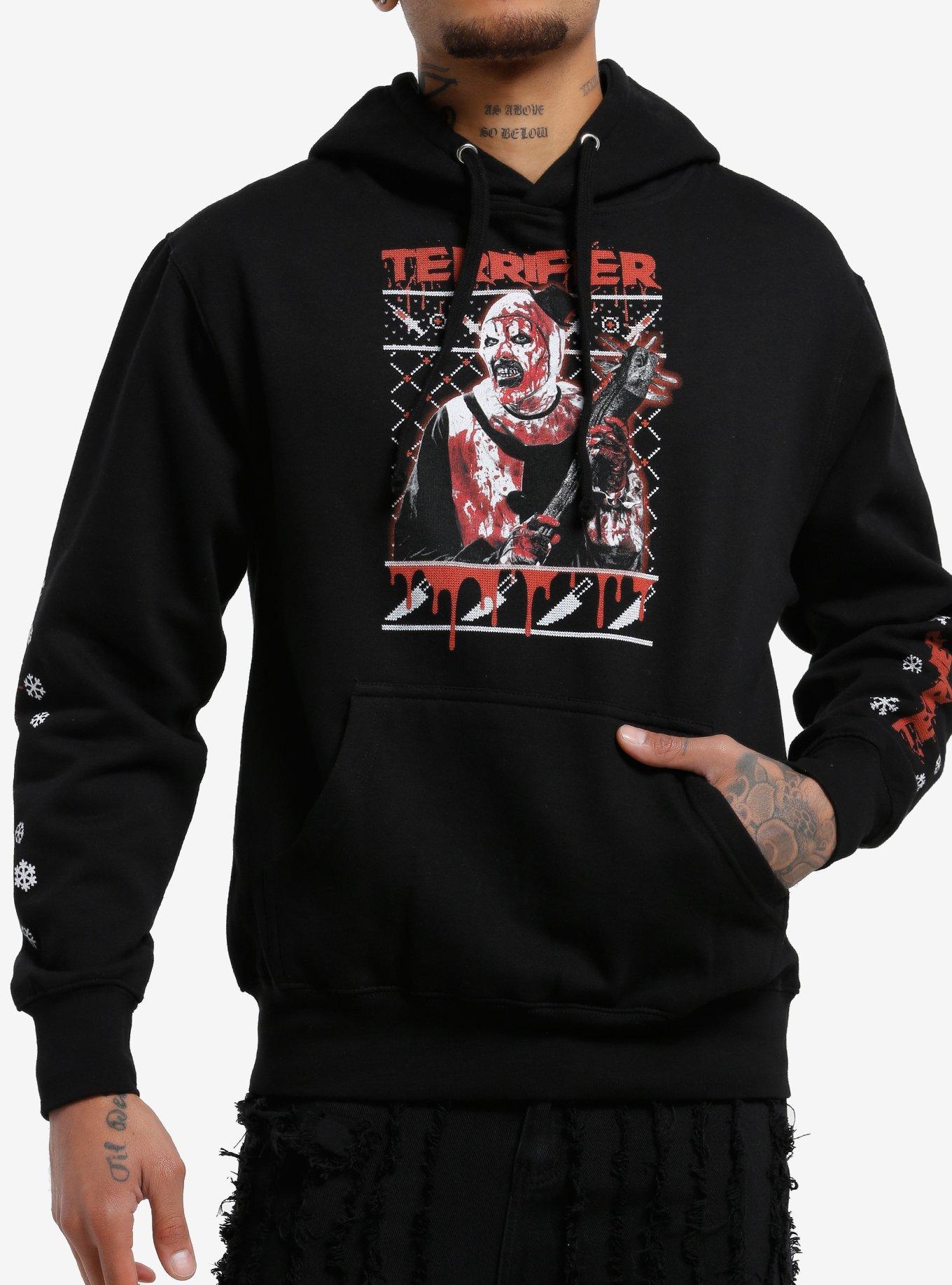 Terrifier Fair Isle Portrait Hoodie, MULTI, hi-res