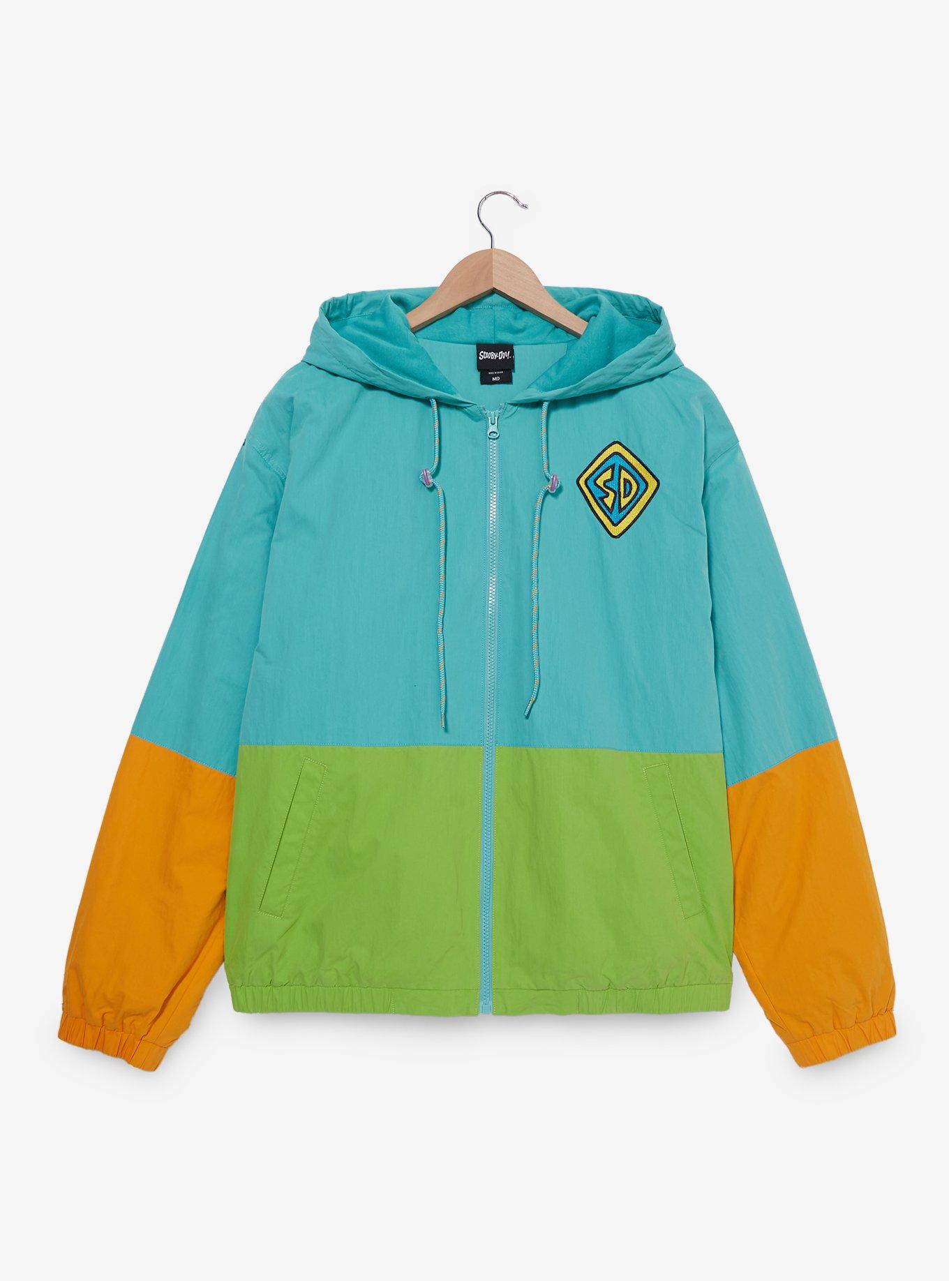 Scooby-Doo! Retro Color Block Windbreaker Jacket — BoxLunch Exclusive, , hi-res