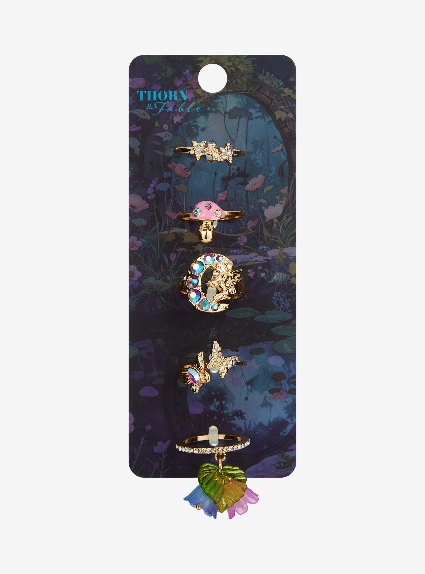 Thorn & Fable Fairy Garden Ring Set, , hi-res