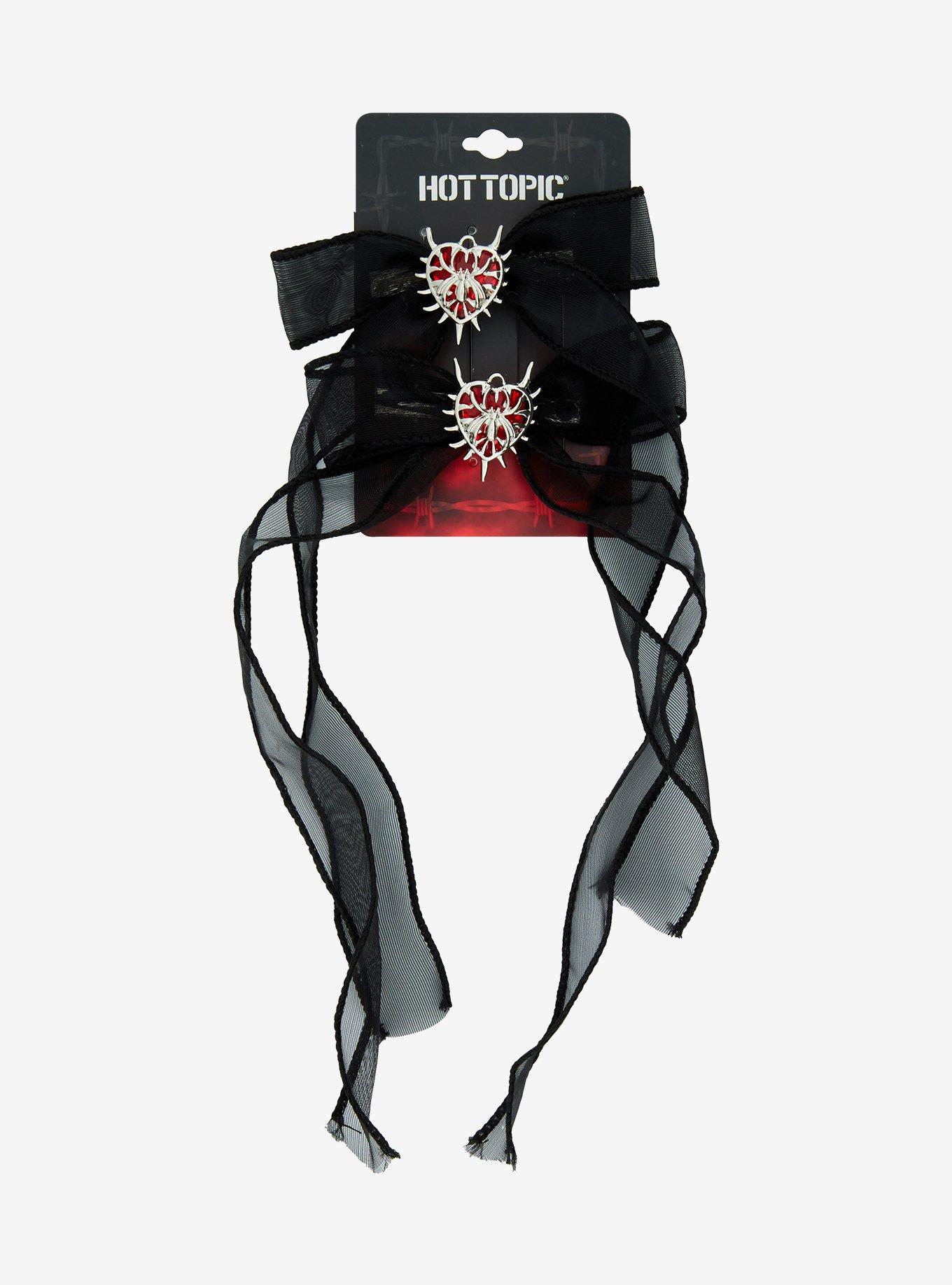 Red Heart Spider Organza Hair Ribbon Set, , hi-res