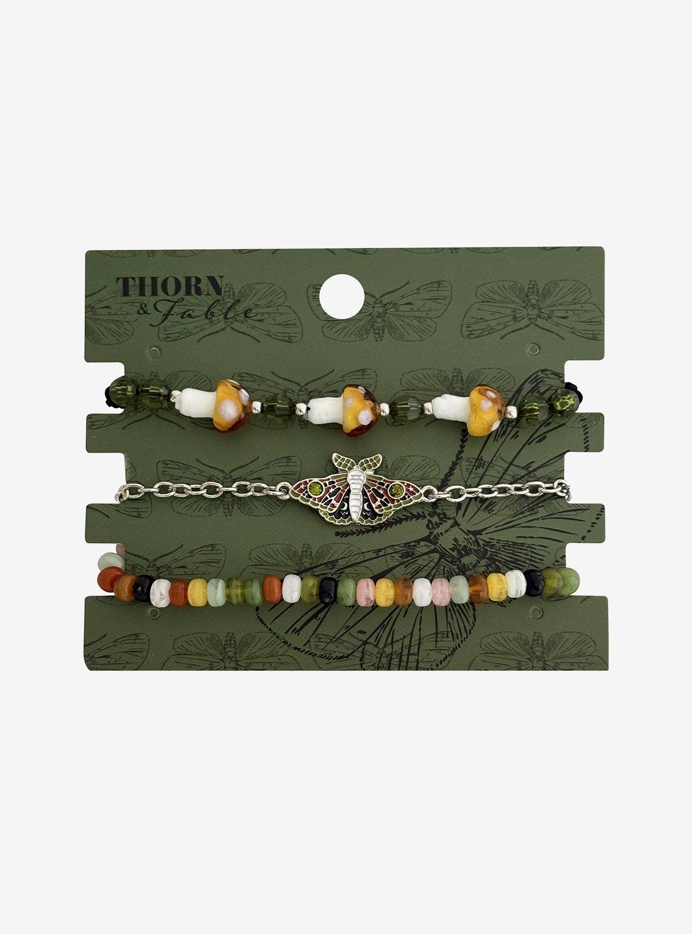 Thorn & Fable Moth & Mushroom Bracelet Set, , hi-res