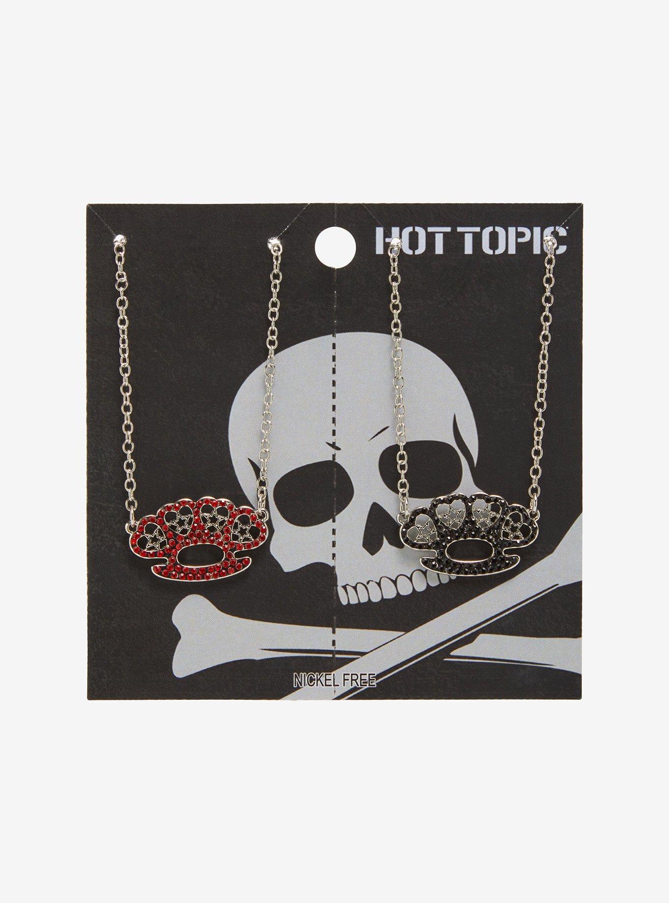Brass Knuckle Best Friend Necklace Set, , hi-res