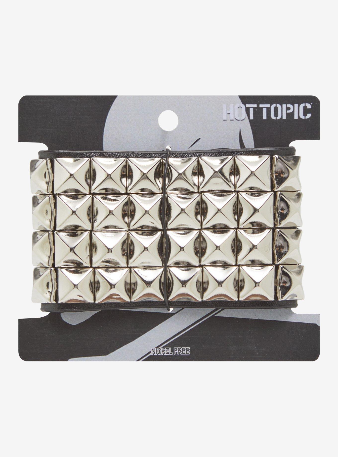 Pyramid Stud Cuff Bracelet, , hi-res